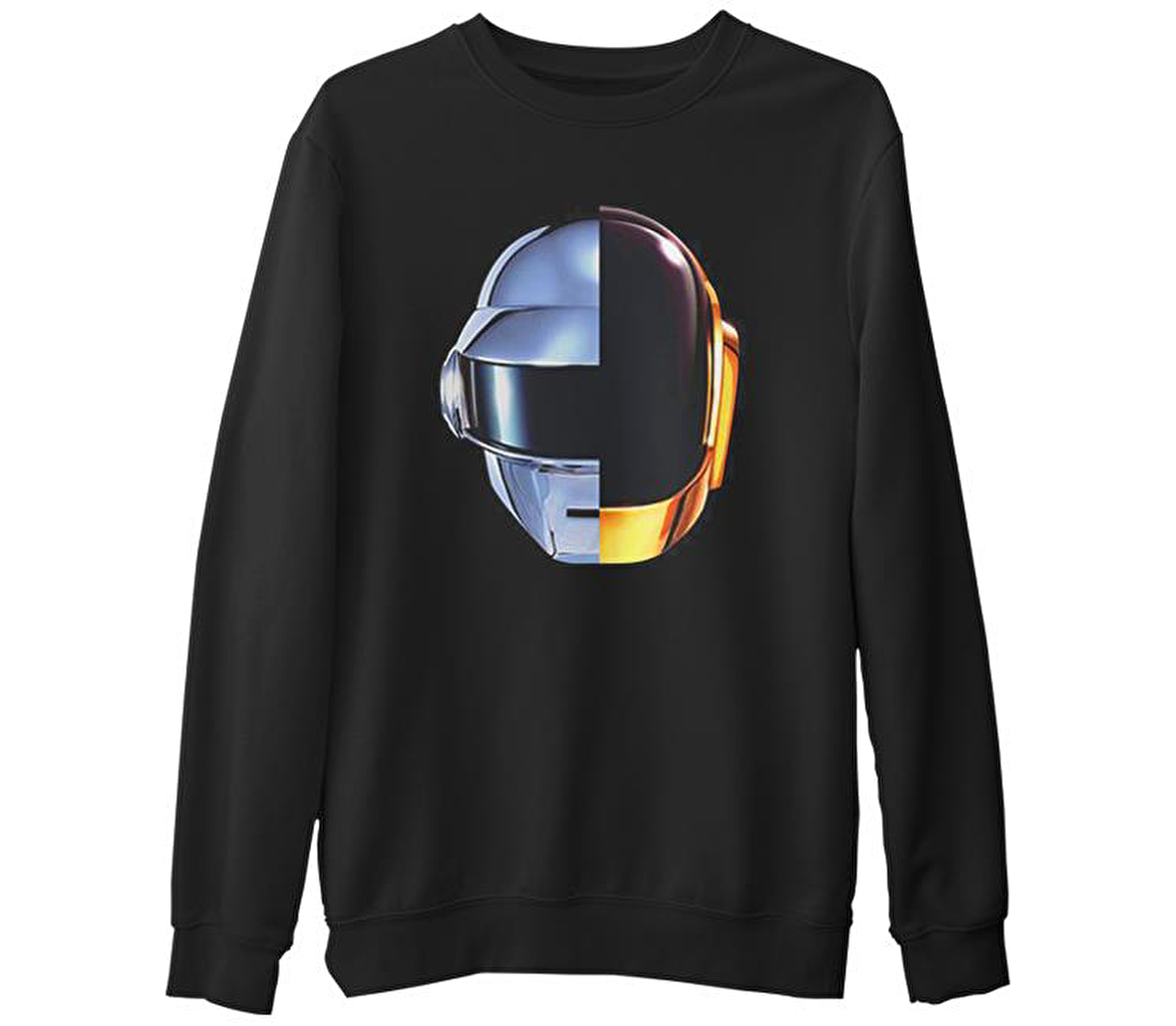 Daft Punk - Ram  Siyah Erkek Kalın Sweatshirt