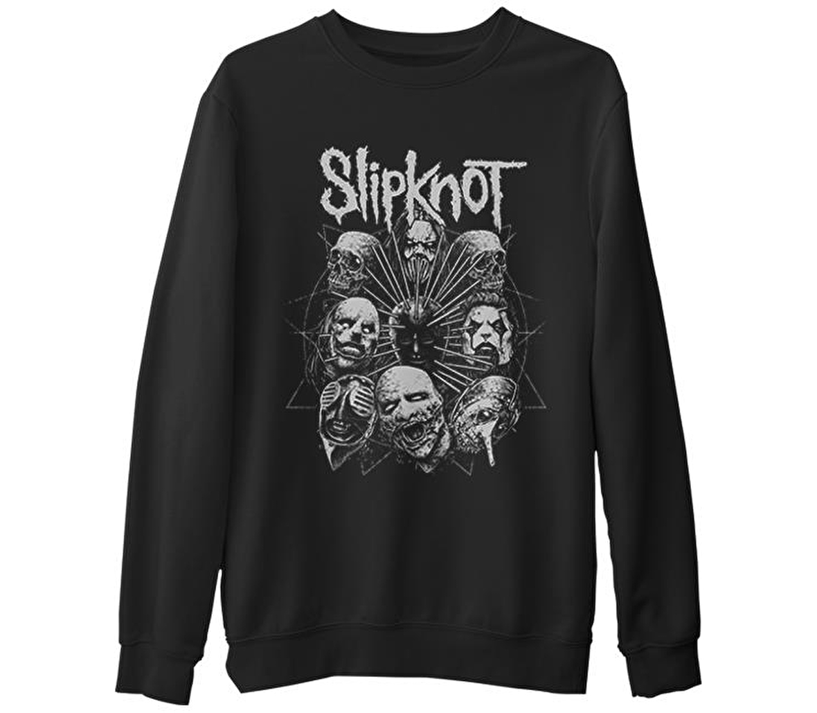 Slipknot - Deca  Siyah Erkek Kalın Sweatshirt