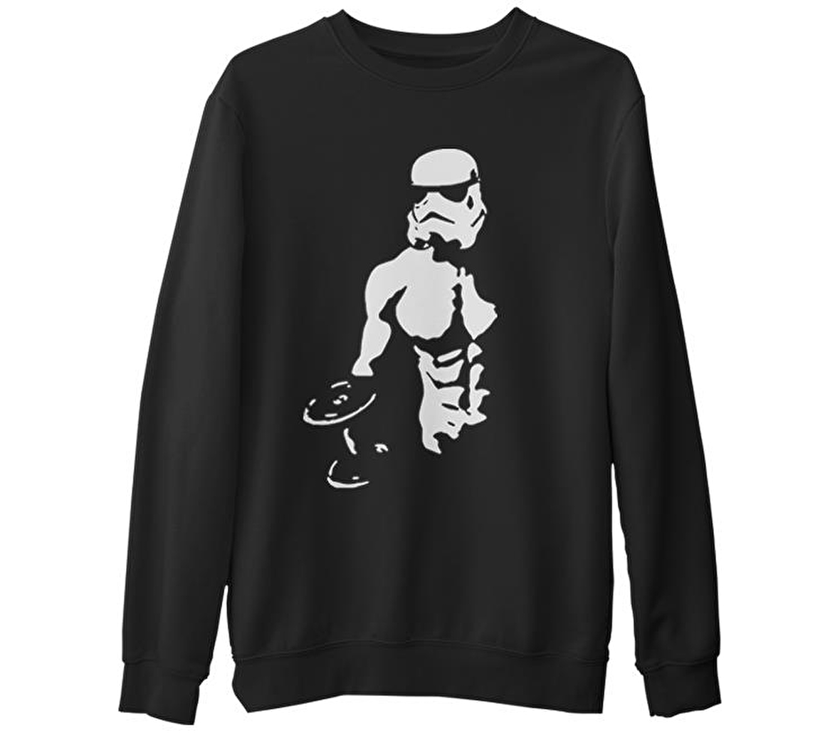 Bodybuilding - Star Wars  Siyah Erkek Kalın Sweatshirt