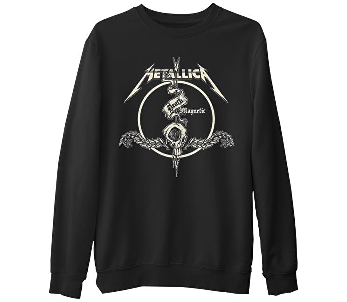 Metallica - Death Magnetic  Siyah Erkek Kalın Sweatshirt