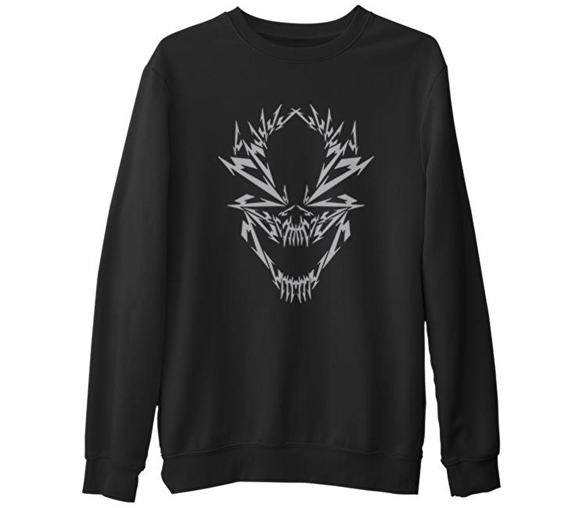 Metallica - James M  Siyah Erkek Kalın Sweatshirt