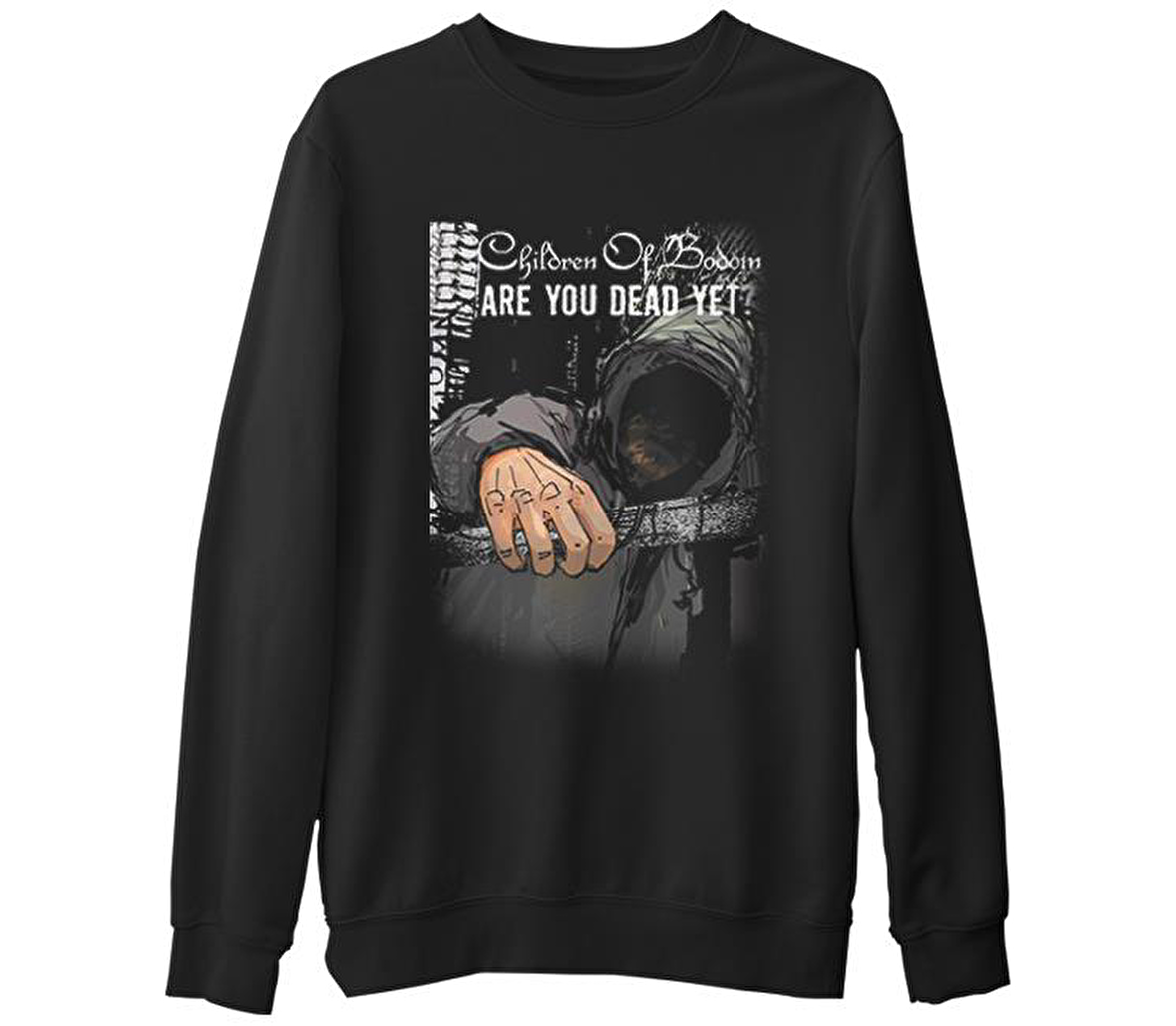 Children of Bodom - Are You Dead Yet?  Siyah Erkek Kalın Sweatshirt