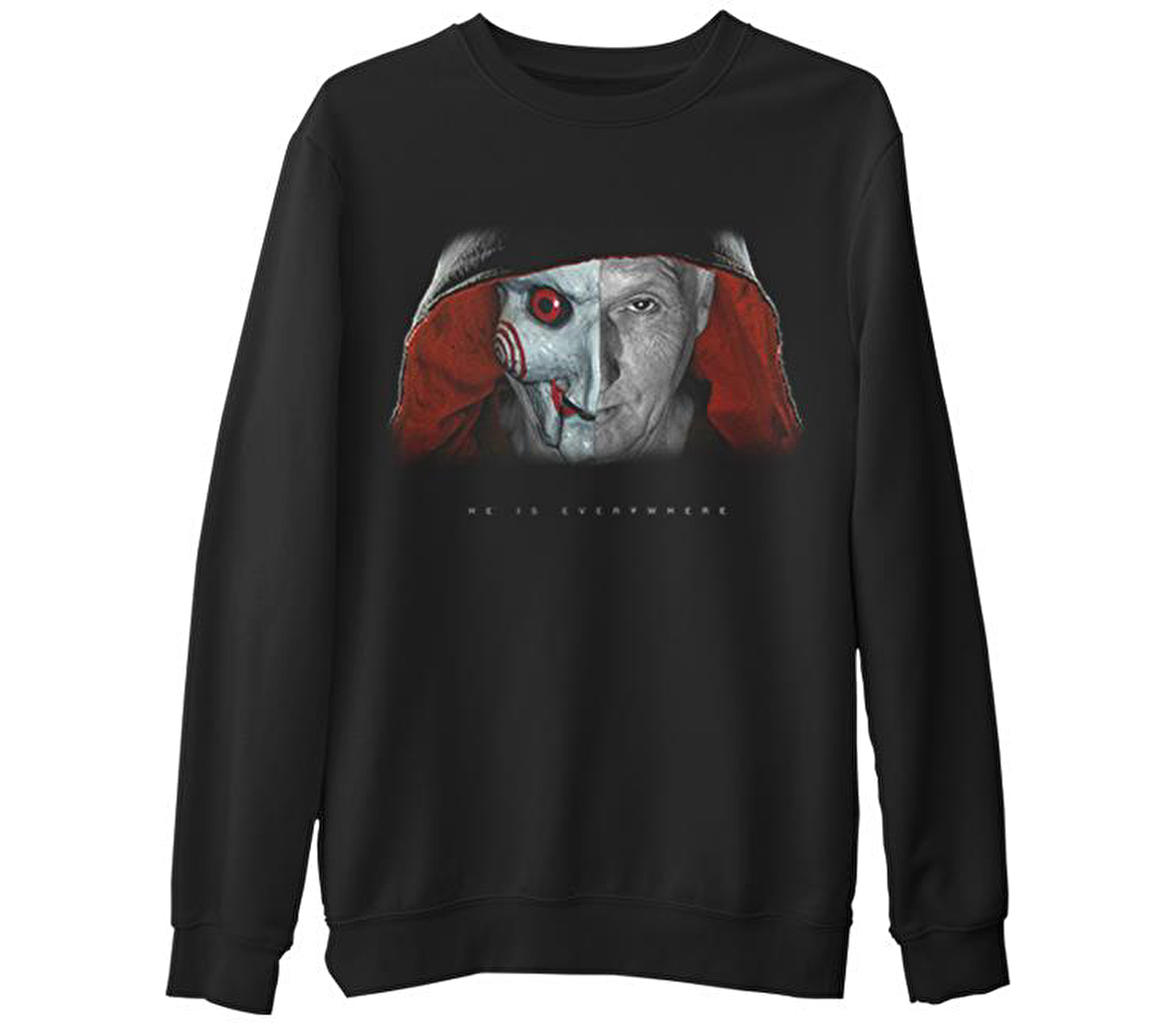 Jissaw - Everywhere Siyah Erkek Kalın Sweatshirt