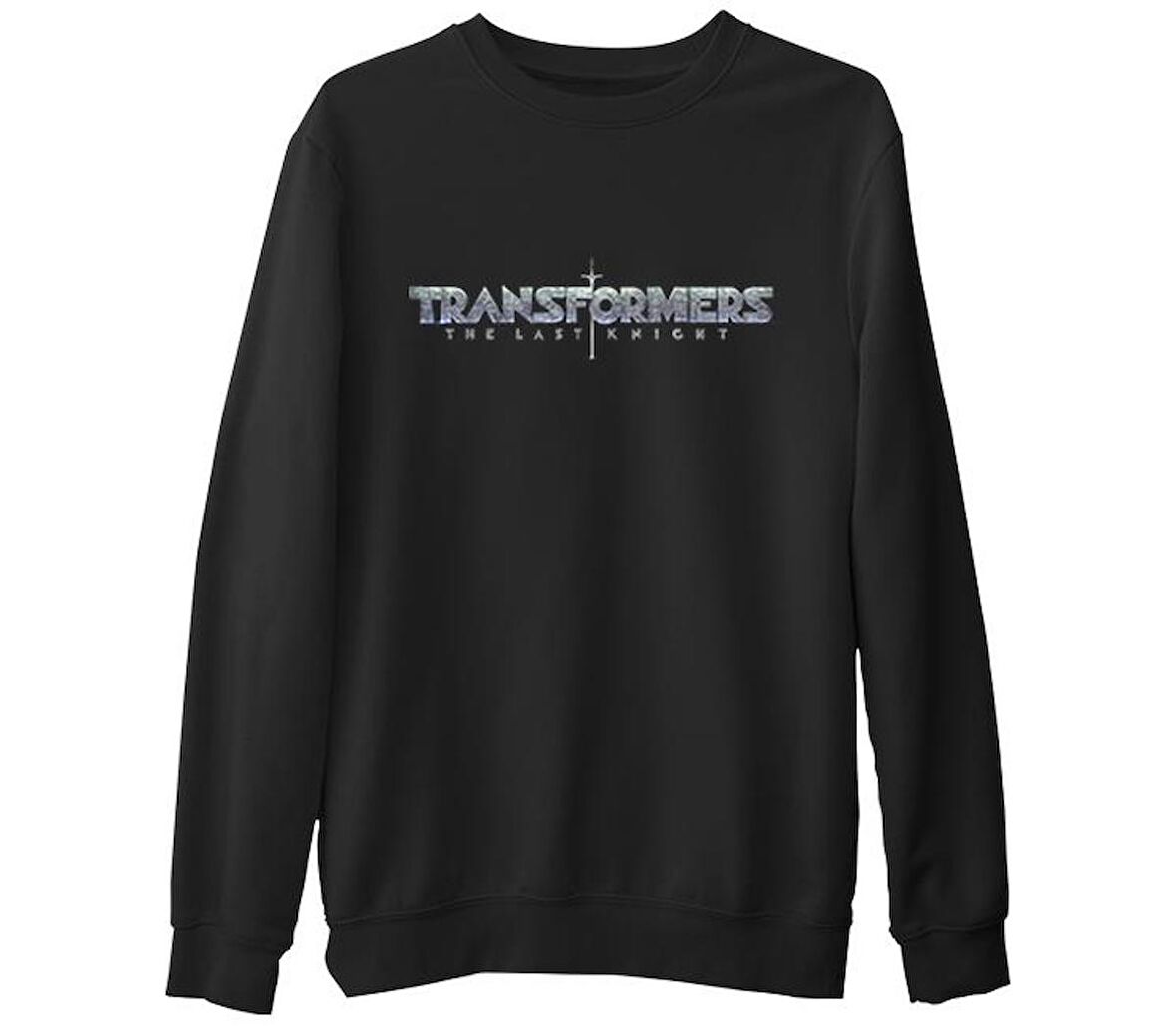 Transformers 5 - Logo Siyah Erkek Kalın Sweatshirt