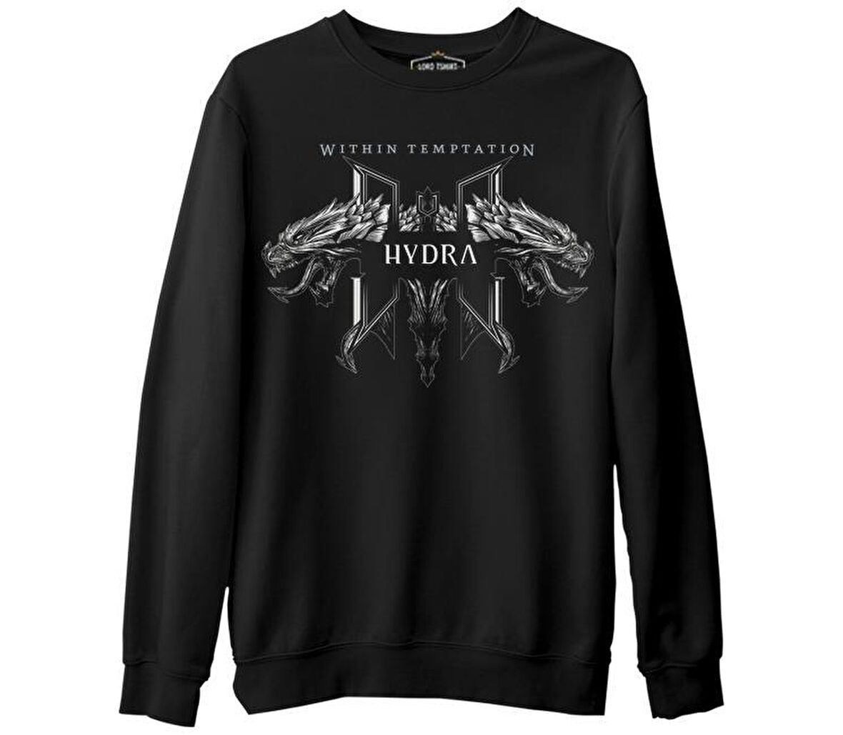 Within Temptation - Hydra  Siyah Erkek Kalın Sweatshirt