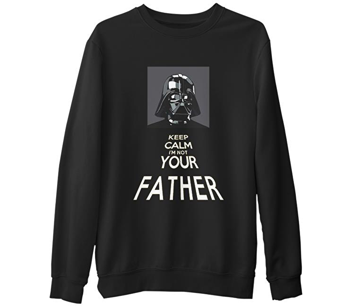 Star Wars - Not Your Father Siyah Erkek Kalın Sweatshirt