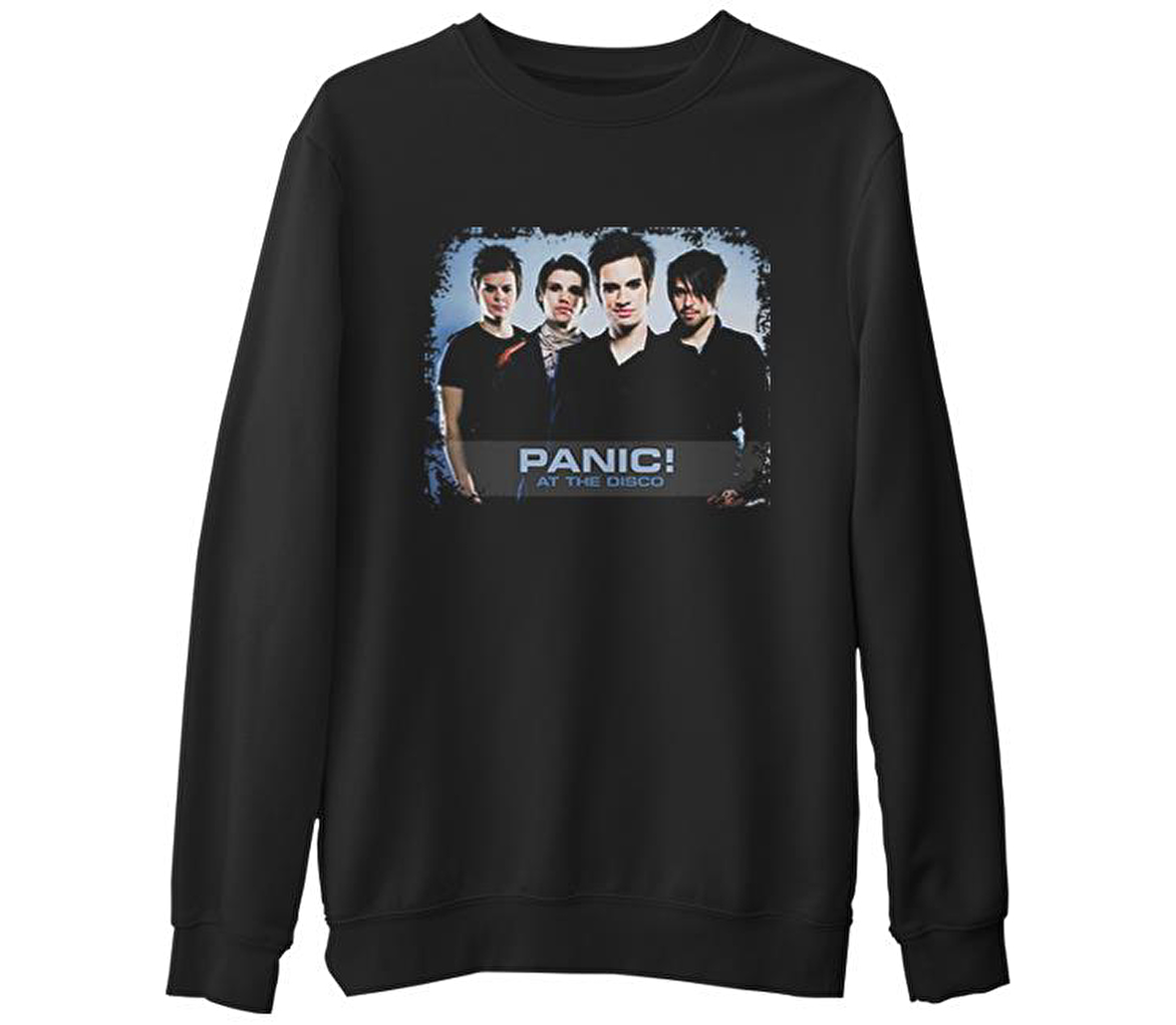 Panic! at the Disco  Siyah Erkek Kalın Sweatshirt