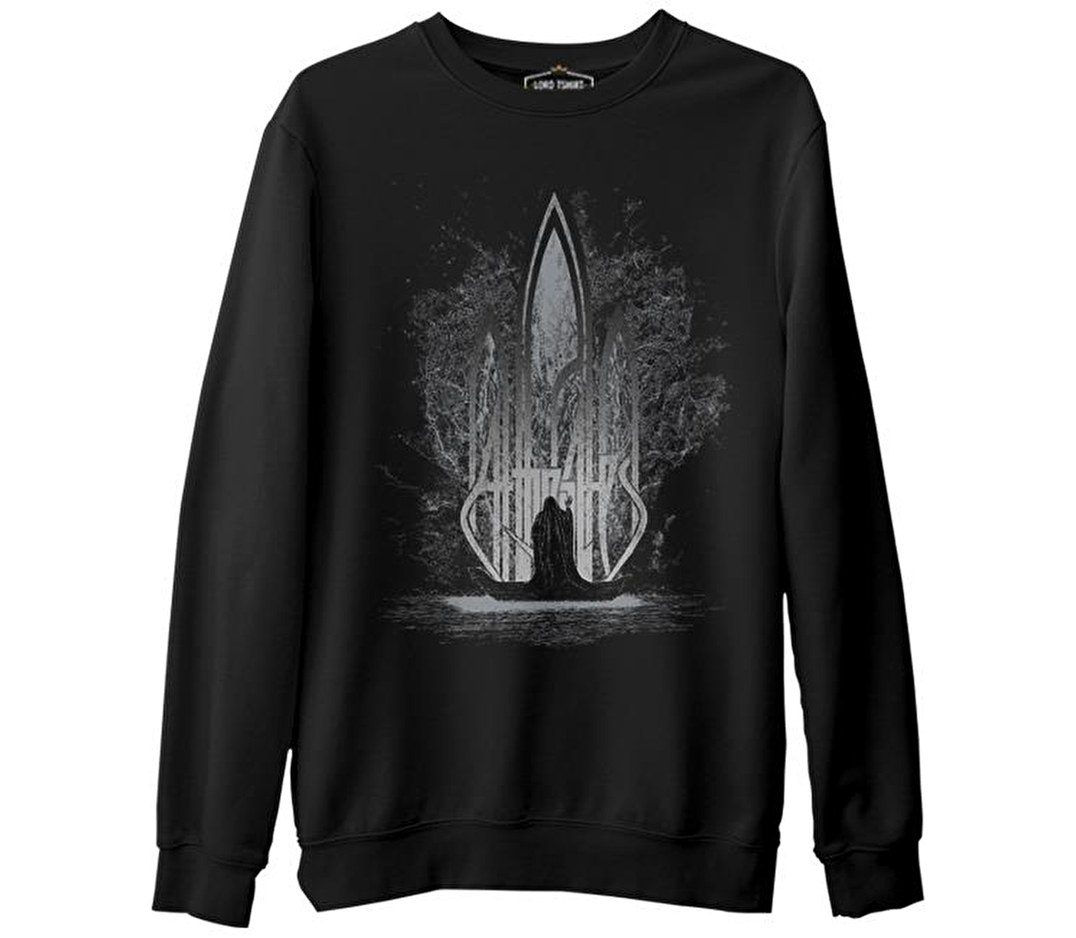 At The Gates - Charon Siyah Erkek Kalın Sweatshirt