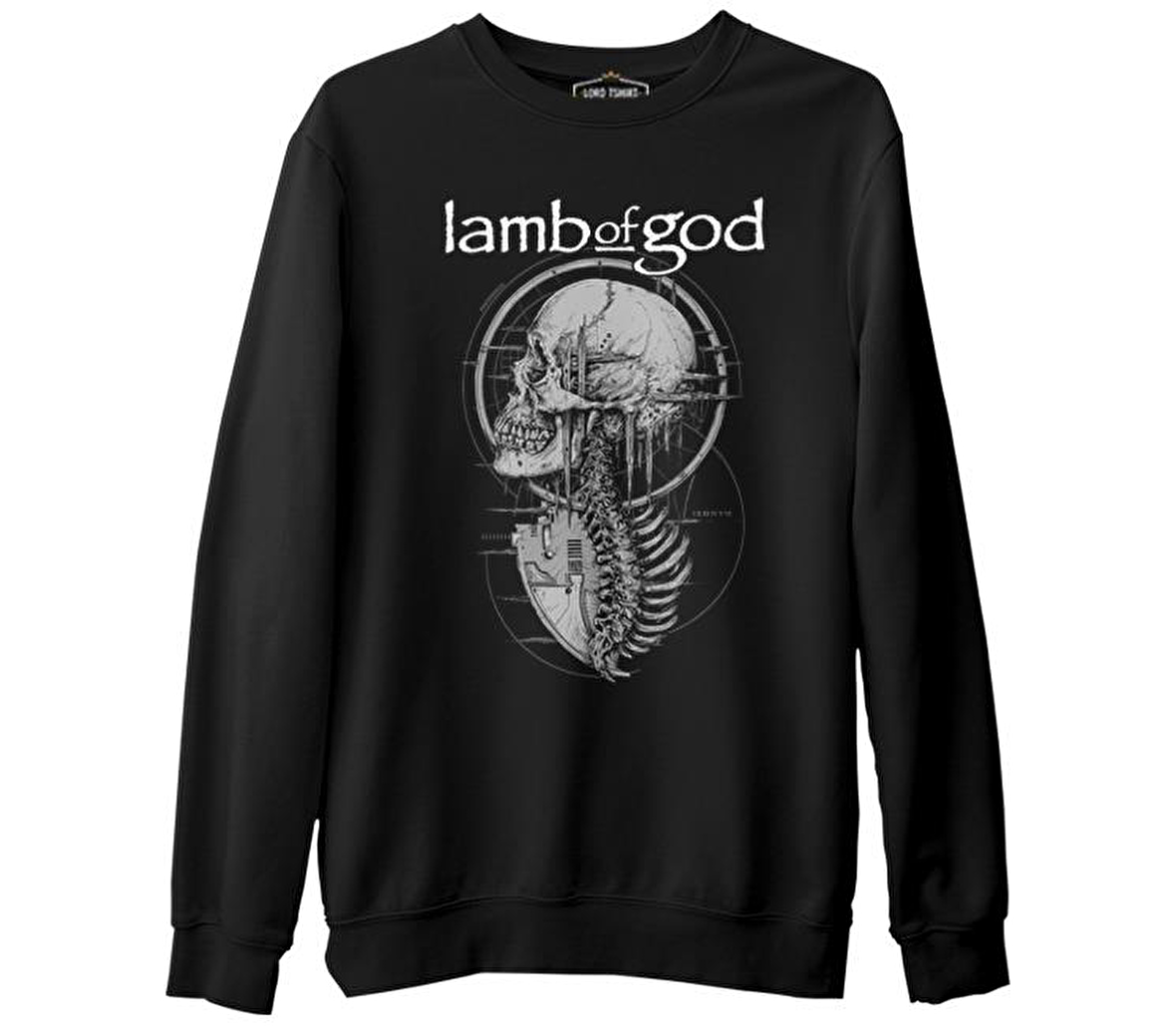 Lamb of God - VI Siyah Erkek Kalın Sweatshirt