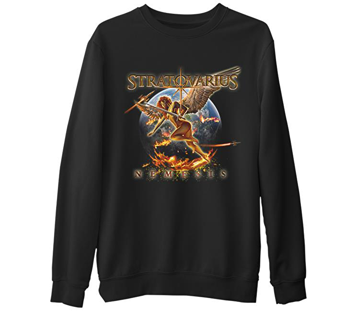 Stratovarius - Nemesis  Siyah Erkek Kalın Sweatshirt