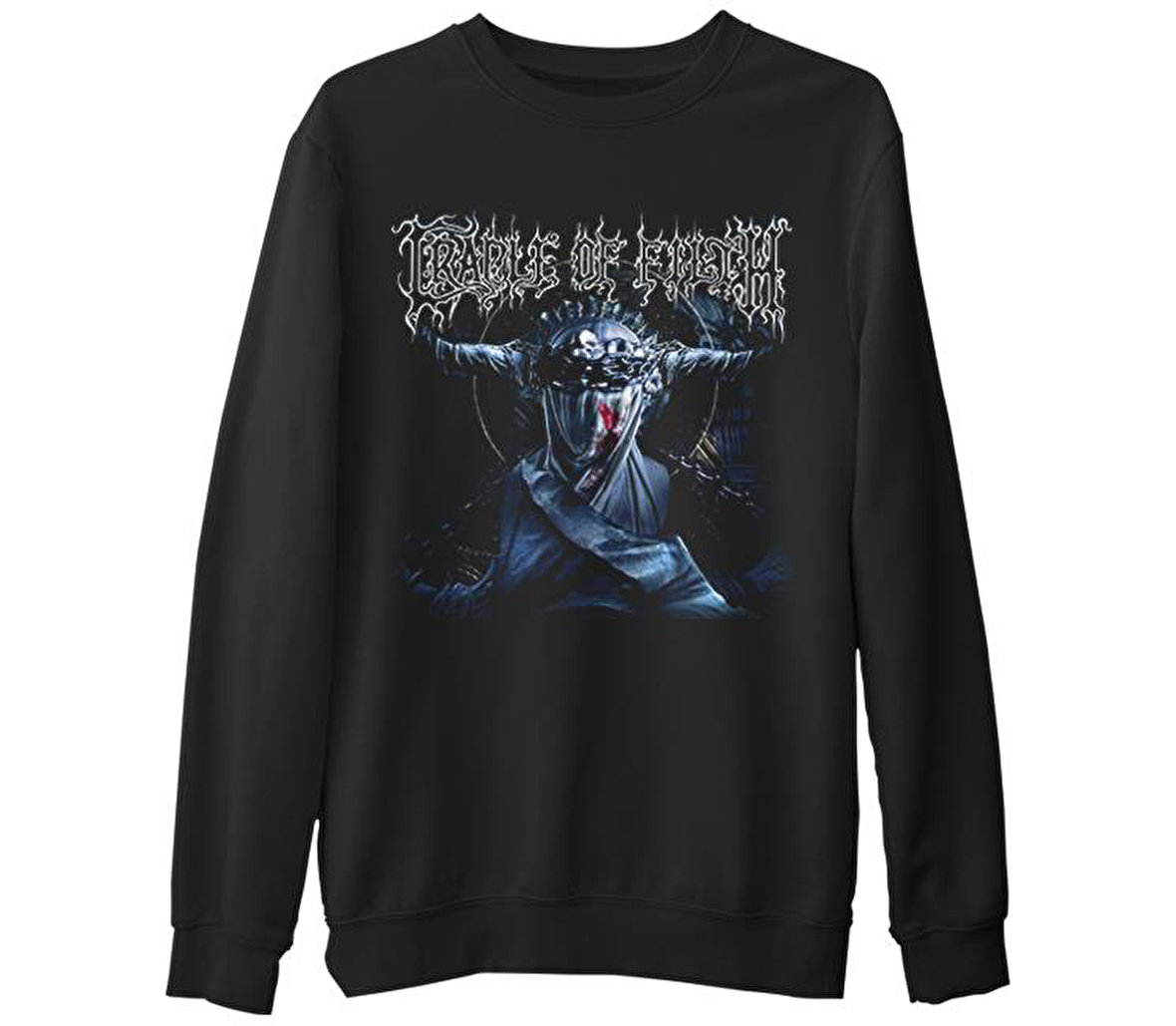 Cradle of Filth  Siyah Erkek Kalın Sweatshirt