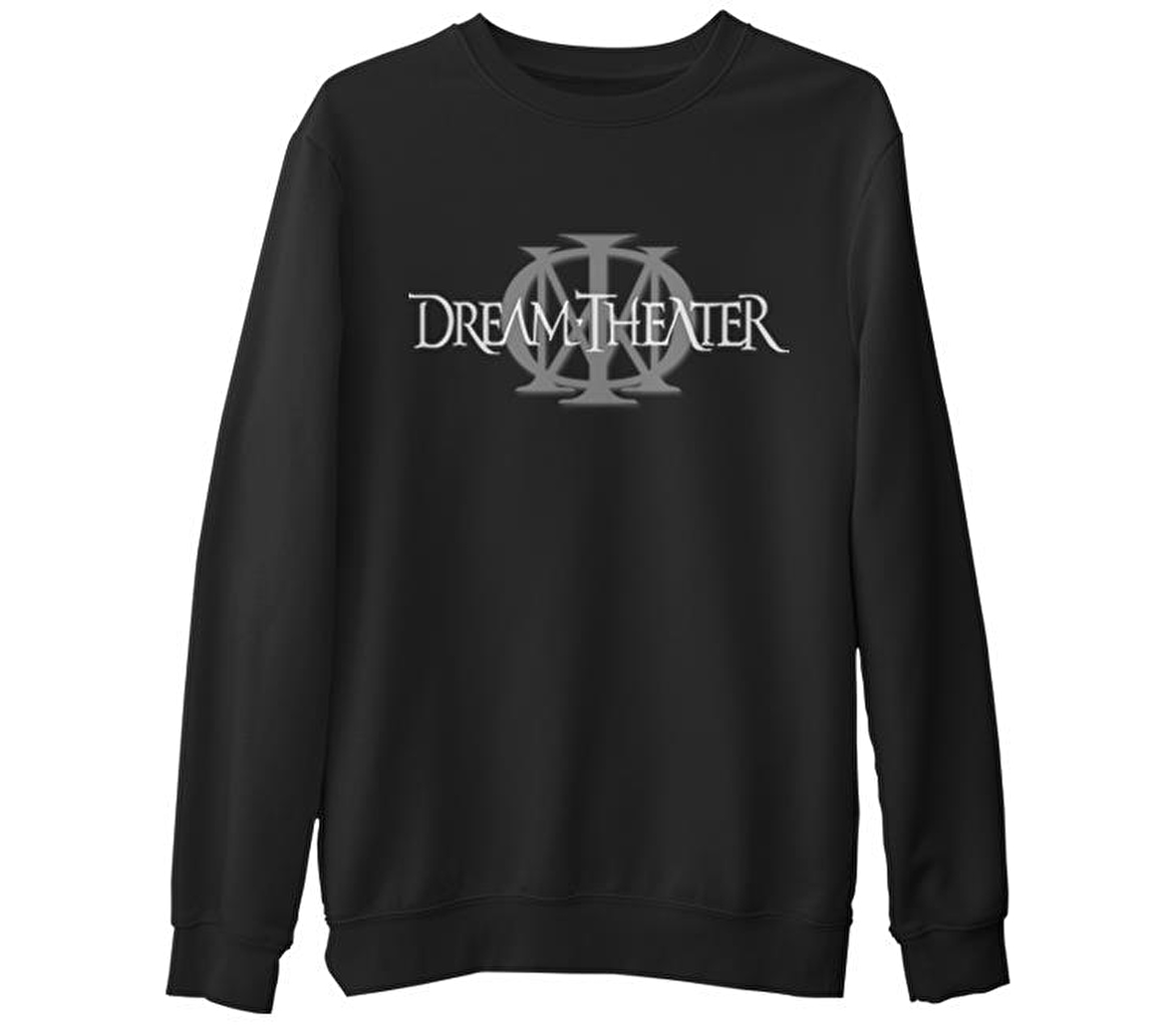 Dream Theater - Logo  Siyah Erkek Kalın Sweatshirt