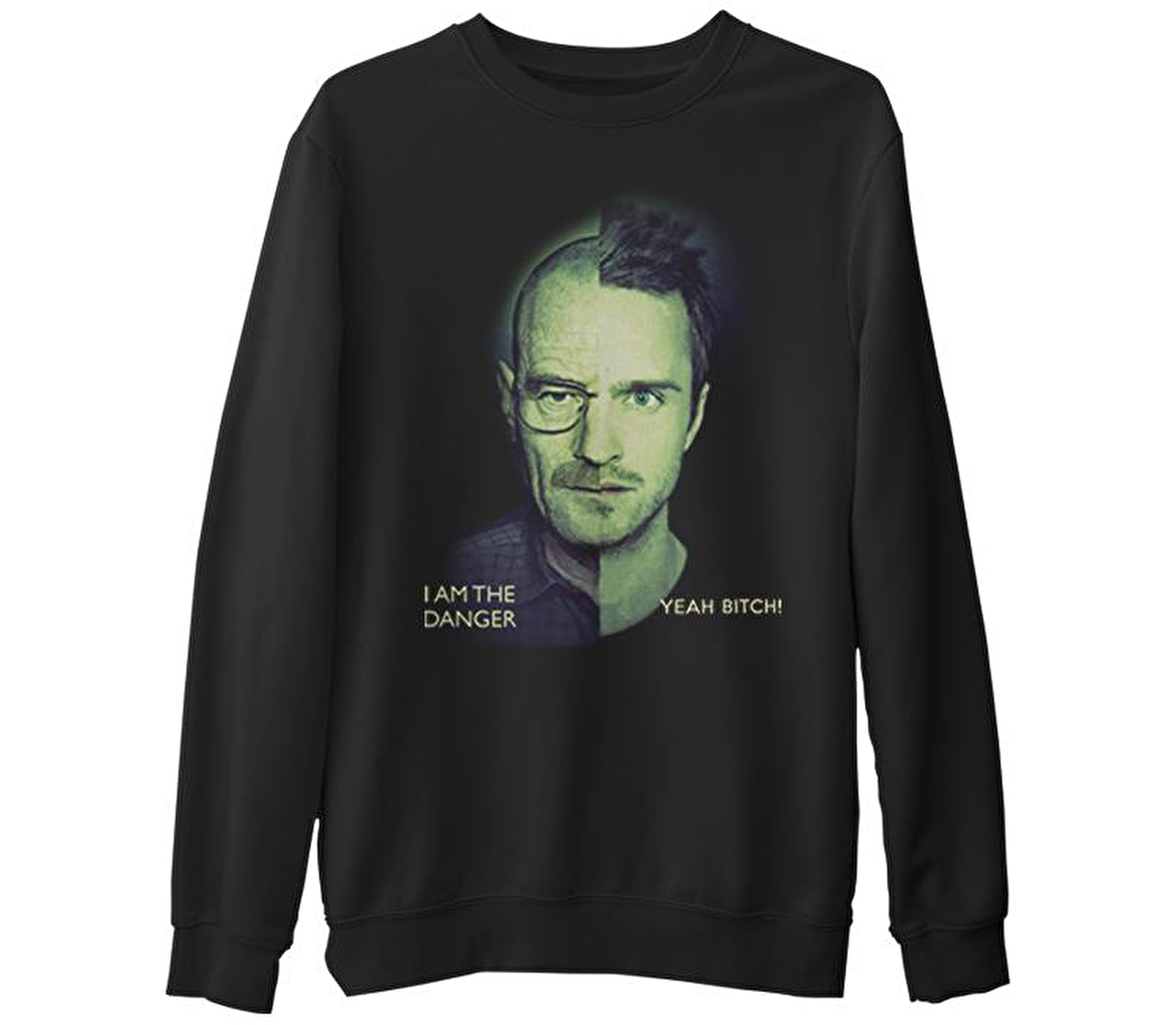 Breaking Bad - I am The Danger  Siyah Erkek Kalın Sweatshirt