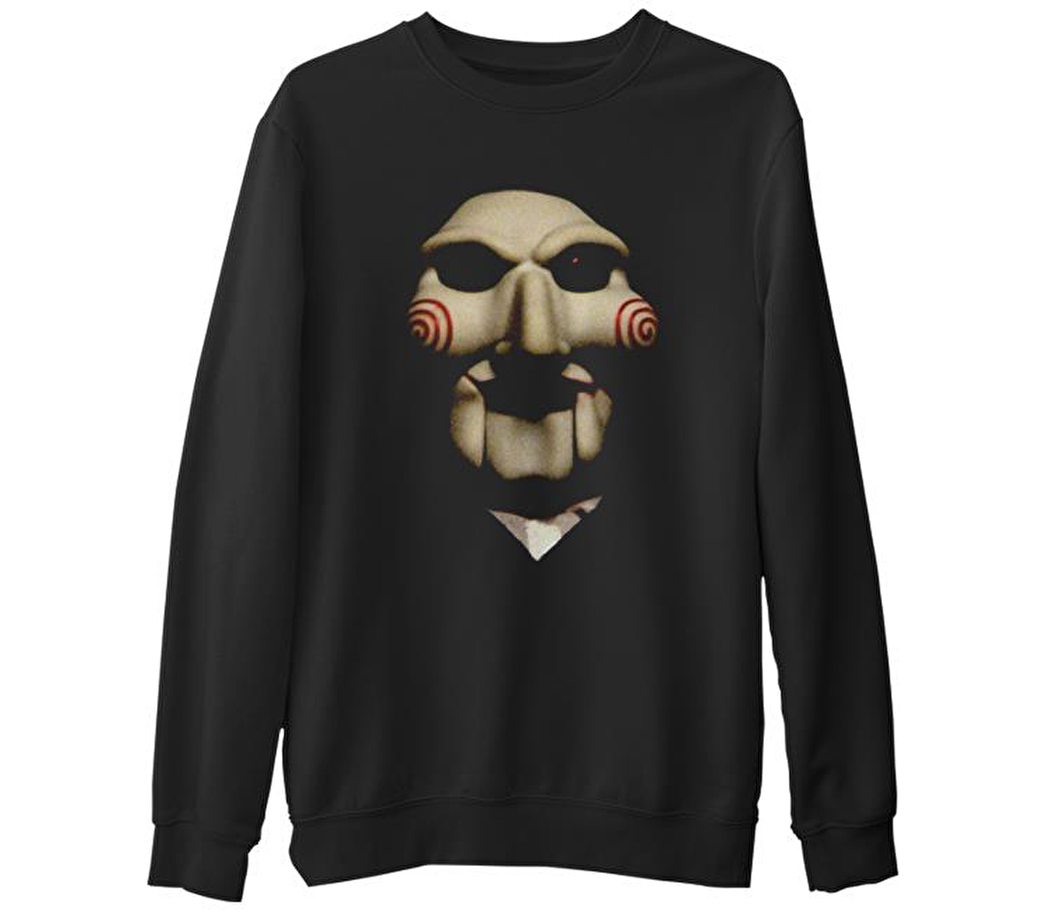 Saw - Testere  Siyah Erkek Kalın Sweatshirt