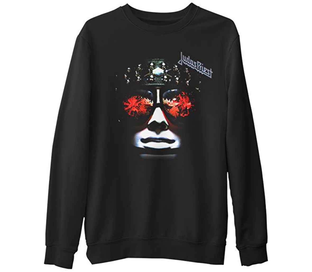 Judas Priest  Siyah Erkek Kalın Sweatshirt