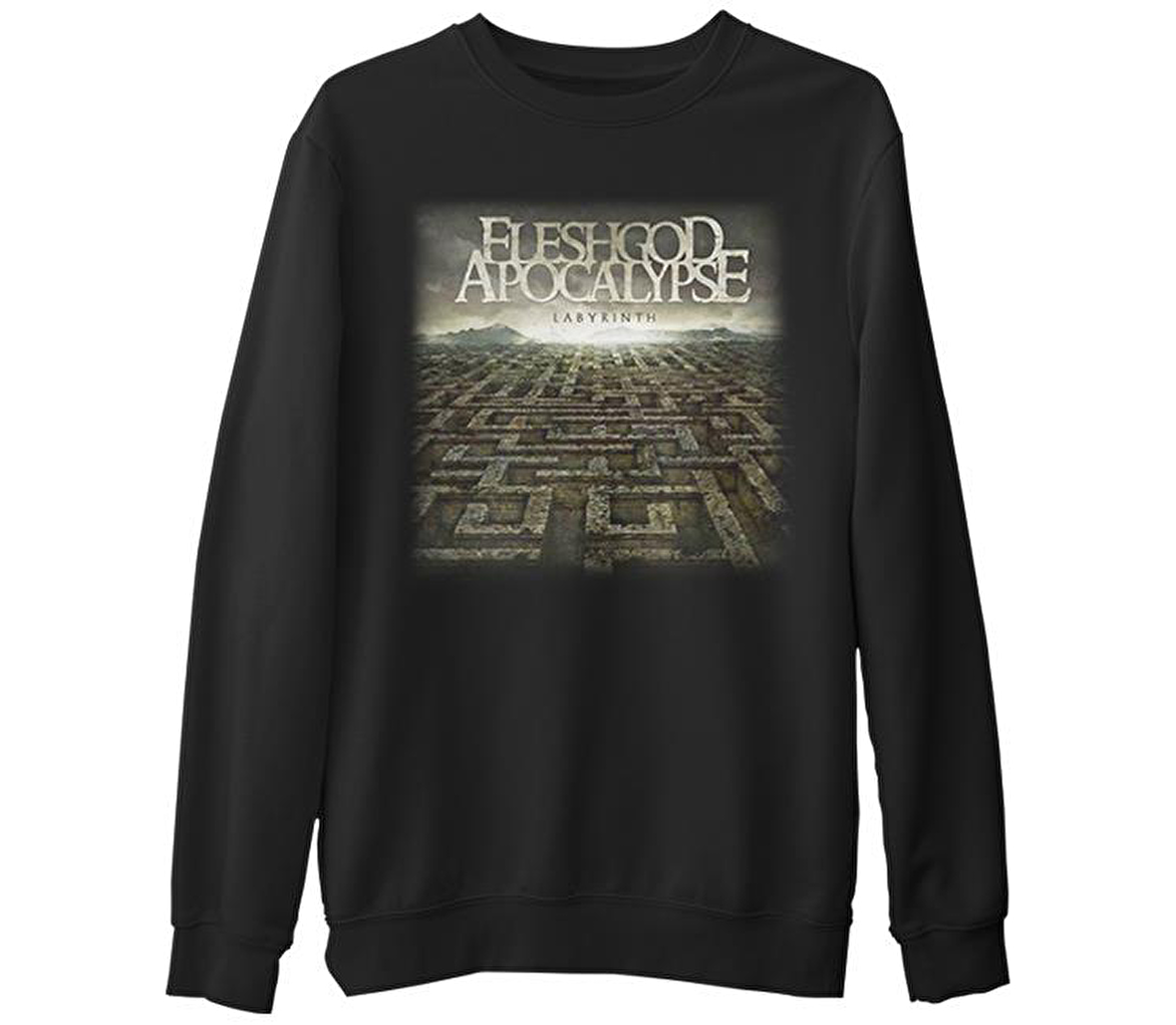 Fleshgod Apocalypse - Labyrinth  Siyah Erkek Kalın Sweatshirt