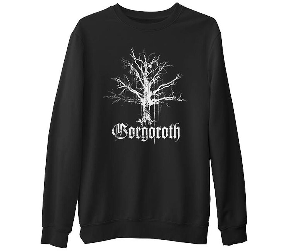 Gorgoroth  Siyah Erkek Kalın Sweatshirt