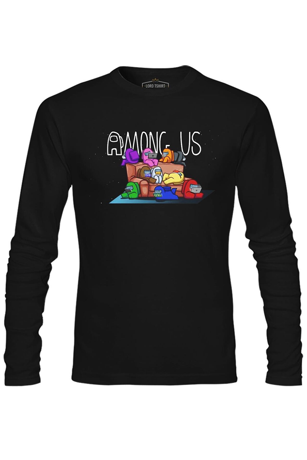 Among Us I Siyah Erkek Sweatshirt