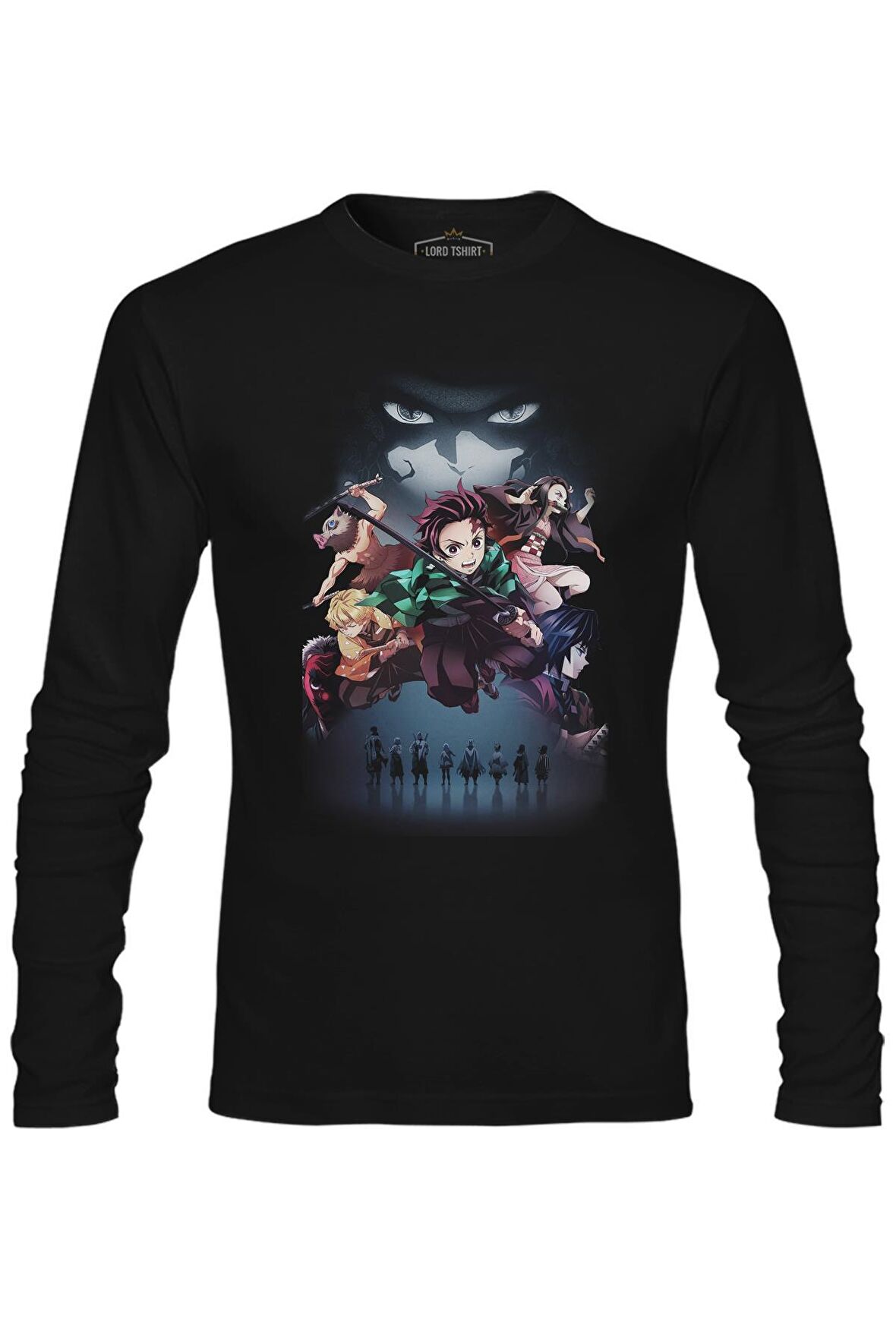 Demon Slayer Siyah Erkek Sweatshirt