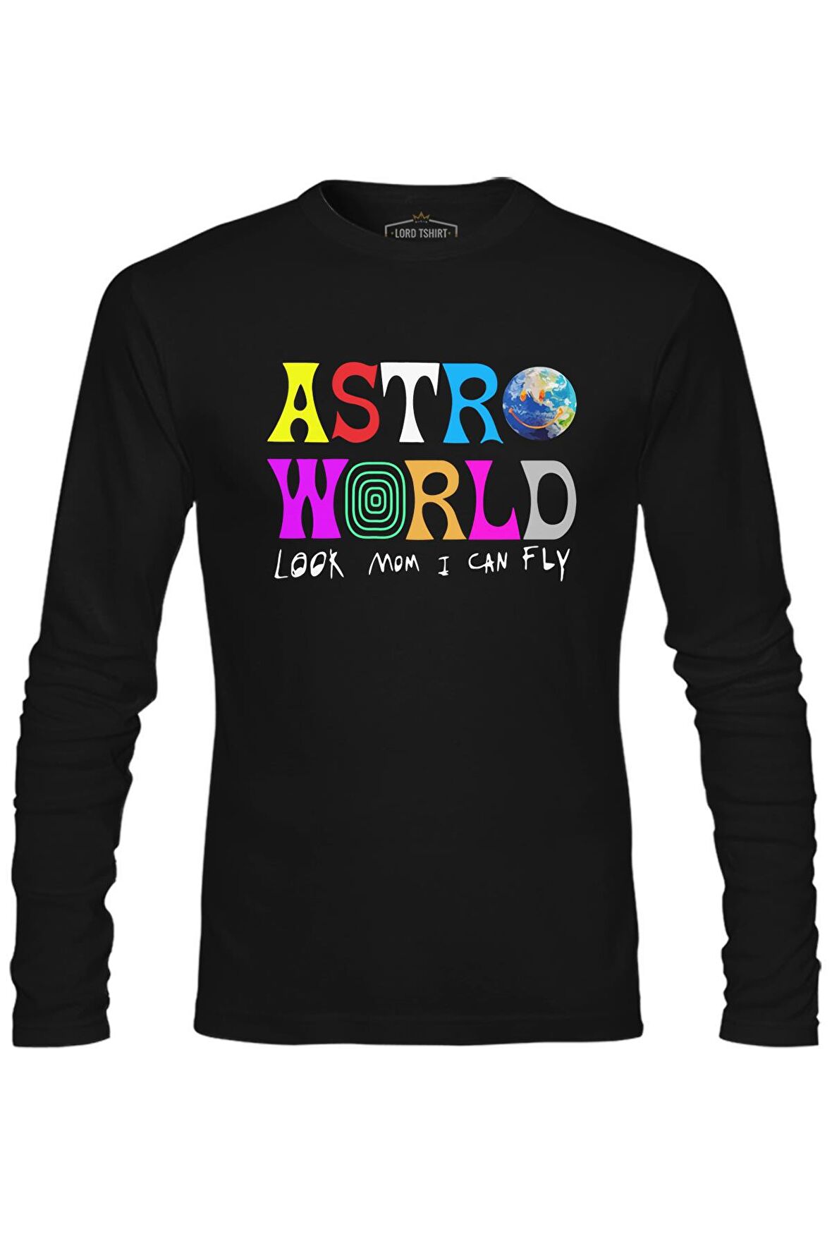 Travis Scott - Astro World Siyah Erkek Sweatshirt