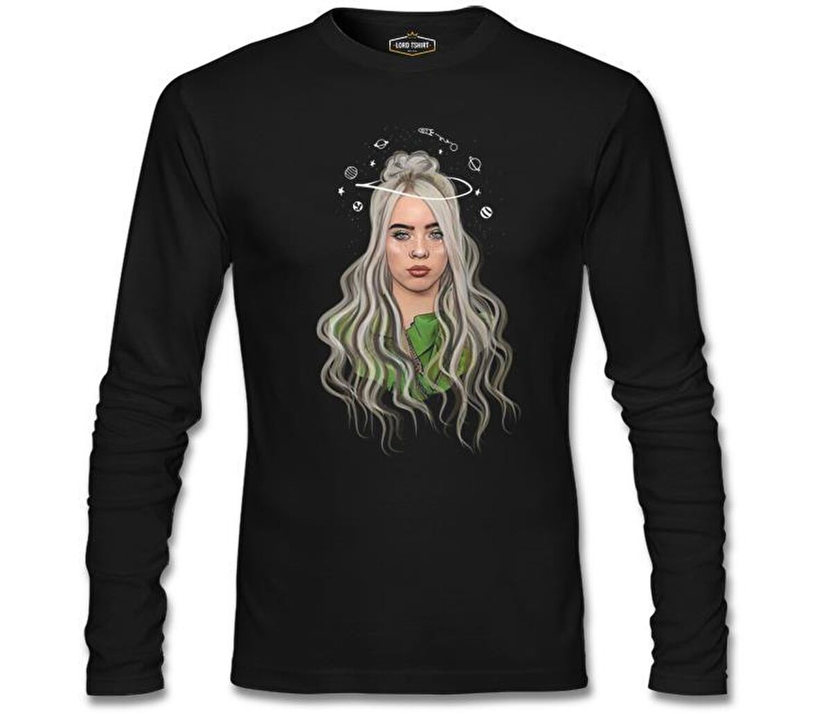 Billie Eilish - Yörünge Siyah Erkek Sweatshirt