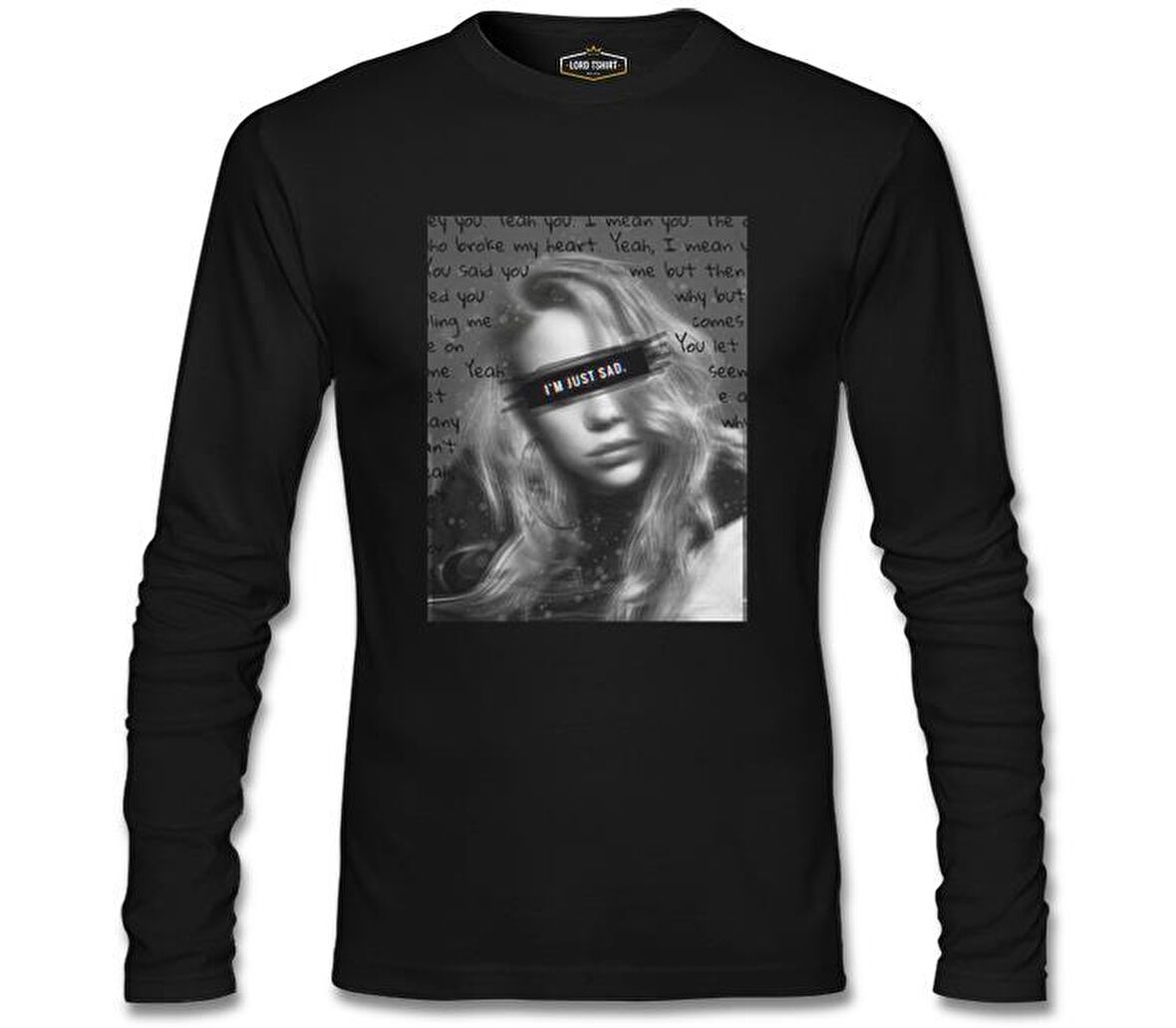 Billie Eilish - I'm just Sad Siyah Erkek Sweatshirt