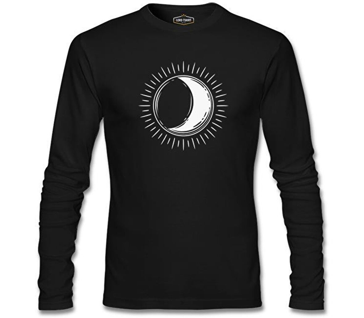 Full Sun Half Moon Siyah Erkek Sweatshirt