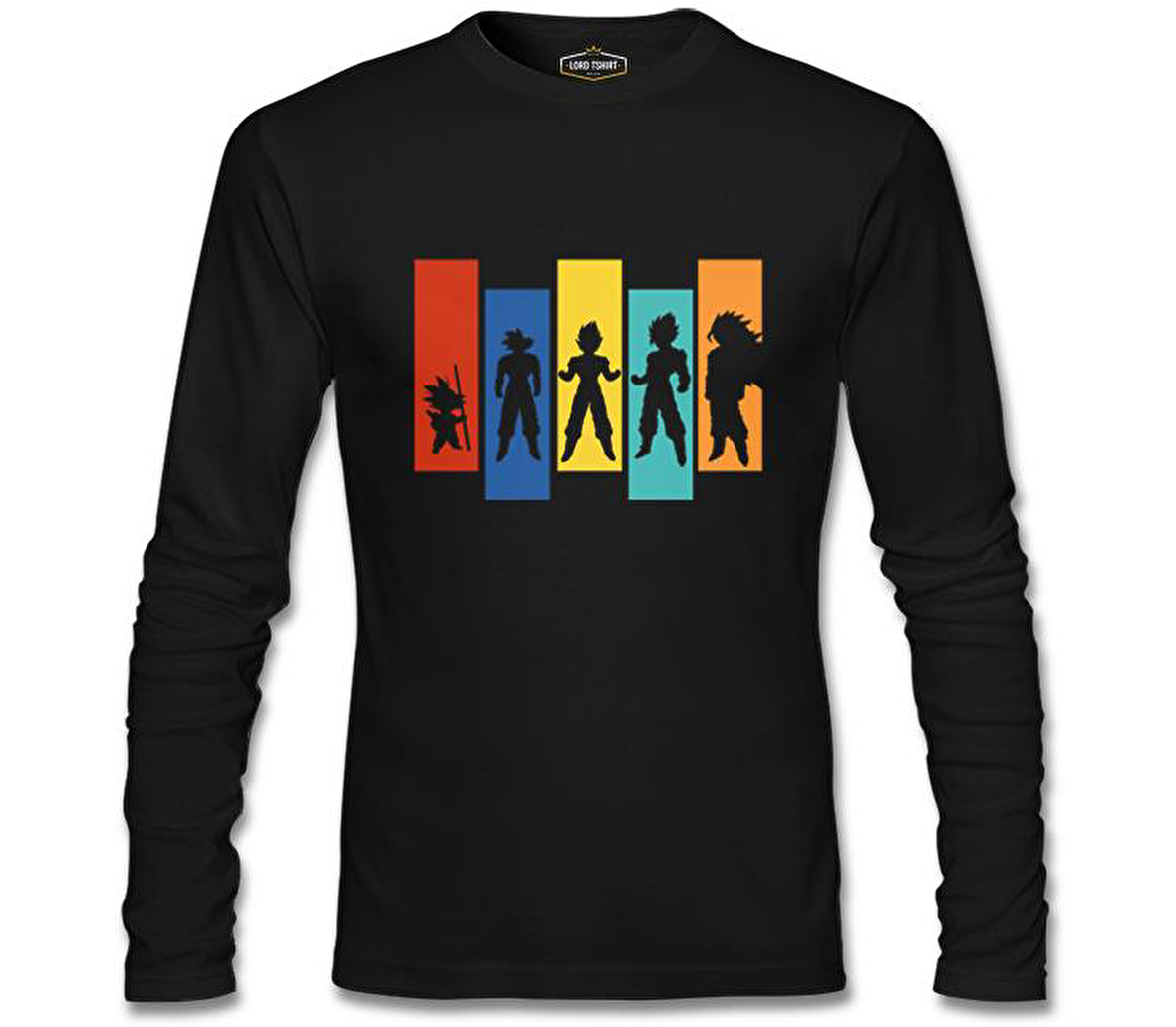 Dragon Ball - Fusion Siyah Erkek Sweatshirt