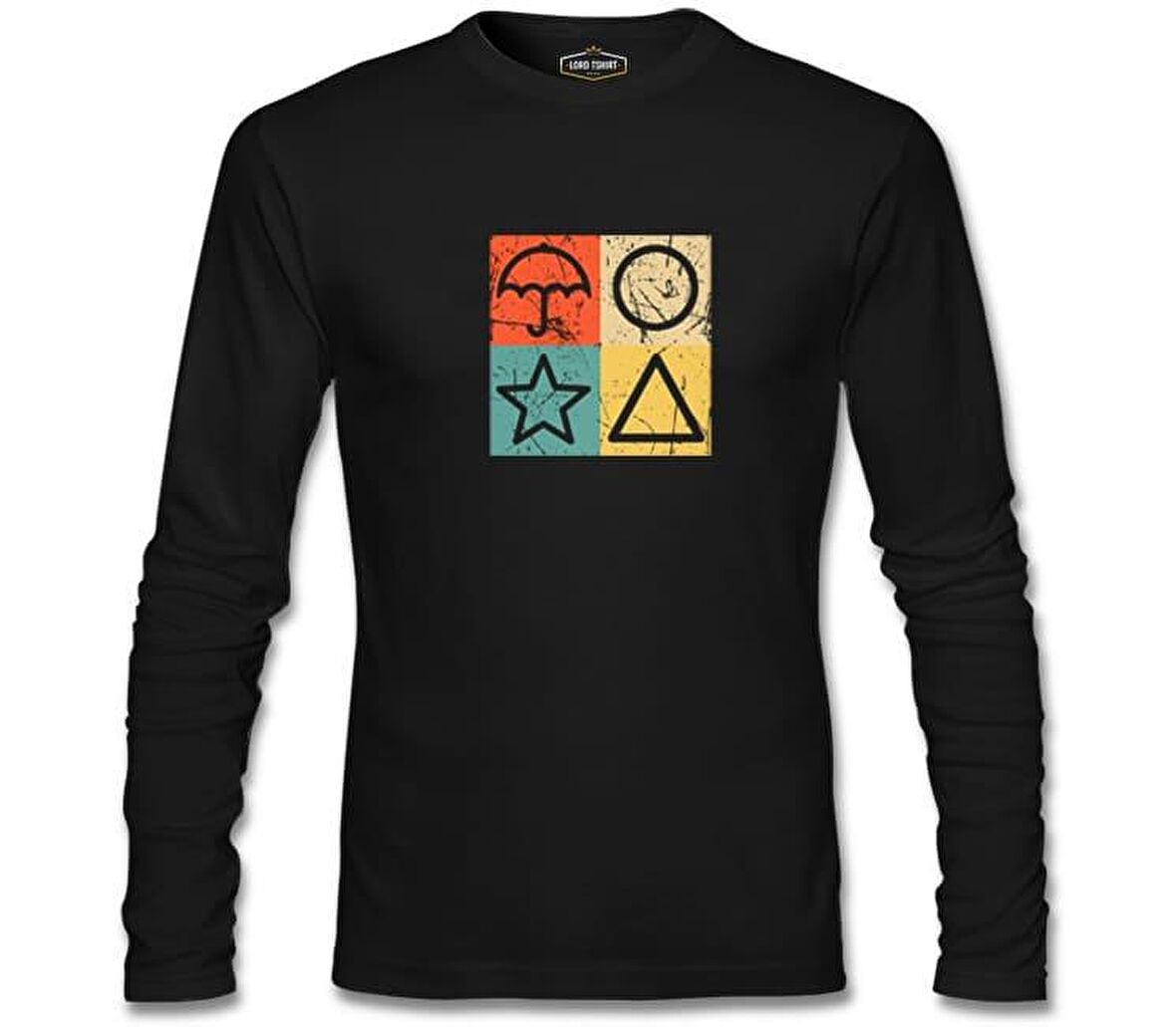 Squid Game -Candy Game Siyah Erkek Sweatshirt