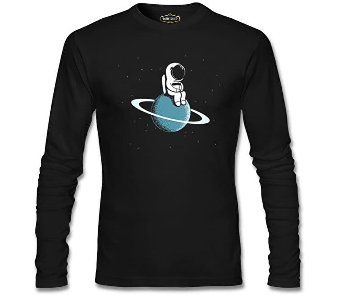 On the Saturn Siyah Erkek Sweatshirt