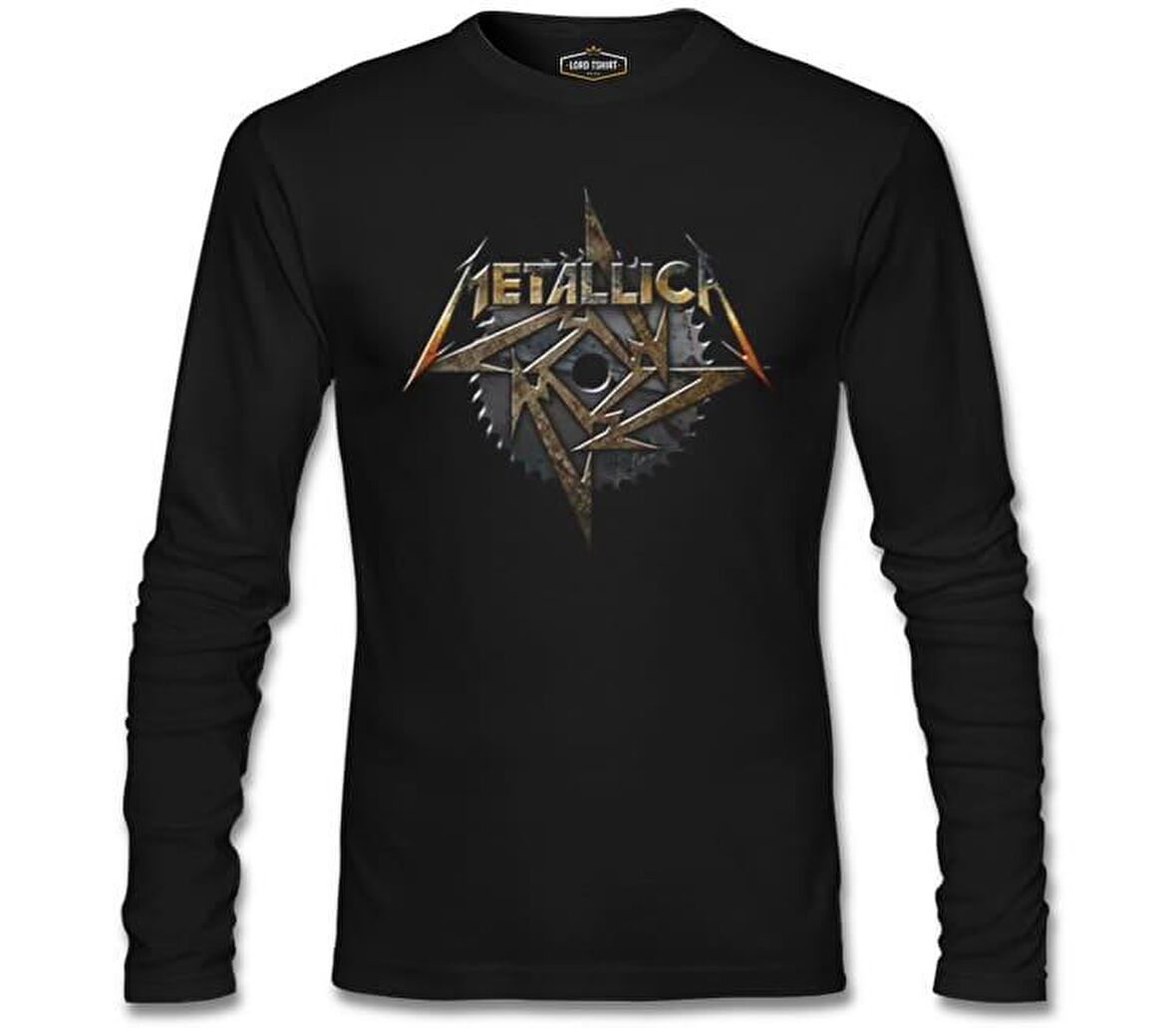 Metallica - Saw Blade Siyah Erkek Sweatshirt