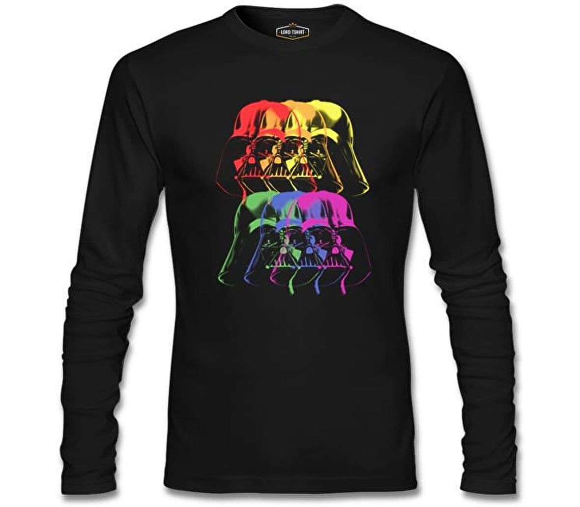 Star Wars - Darth Vader Colors Siyah Erkek Sweatshirt