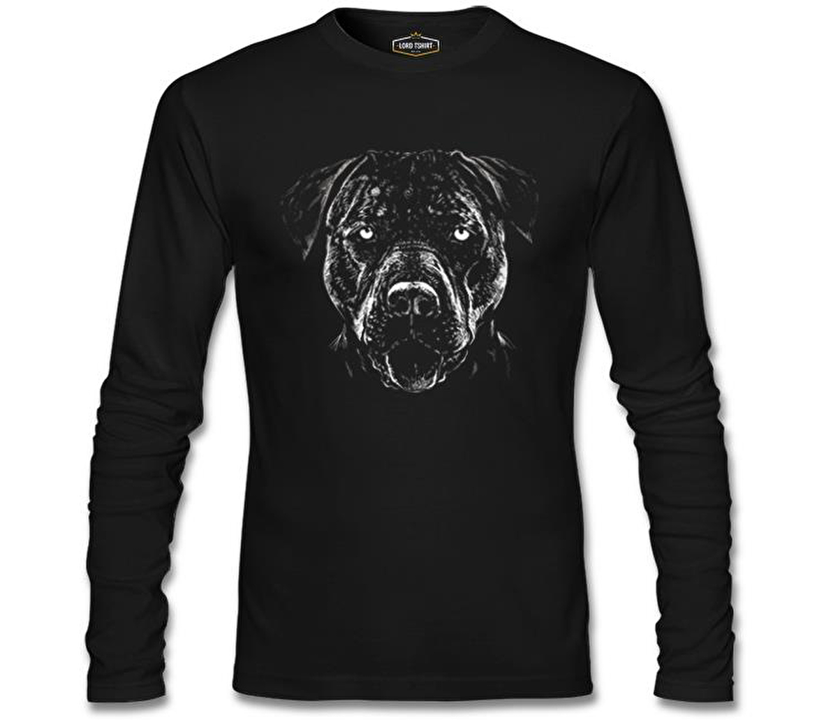 Hayvan - Köpek the Danger Siyah Erkek Sweatshirt