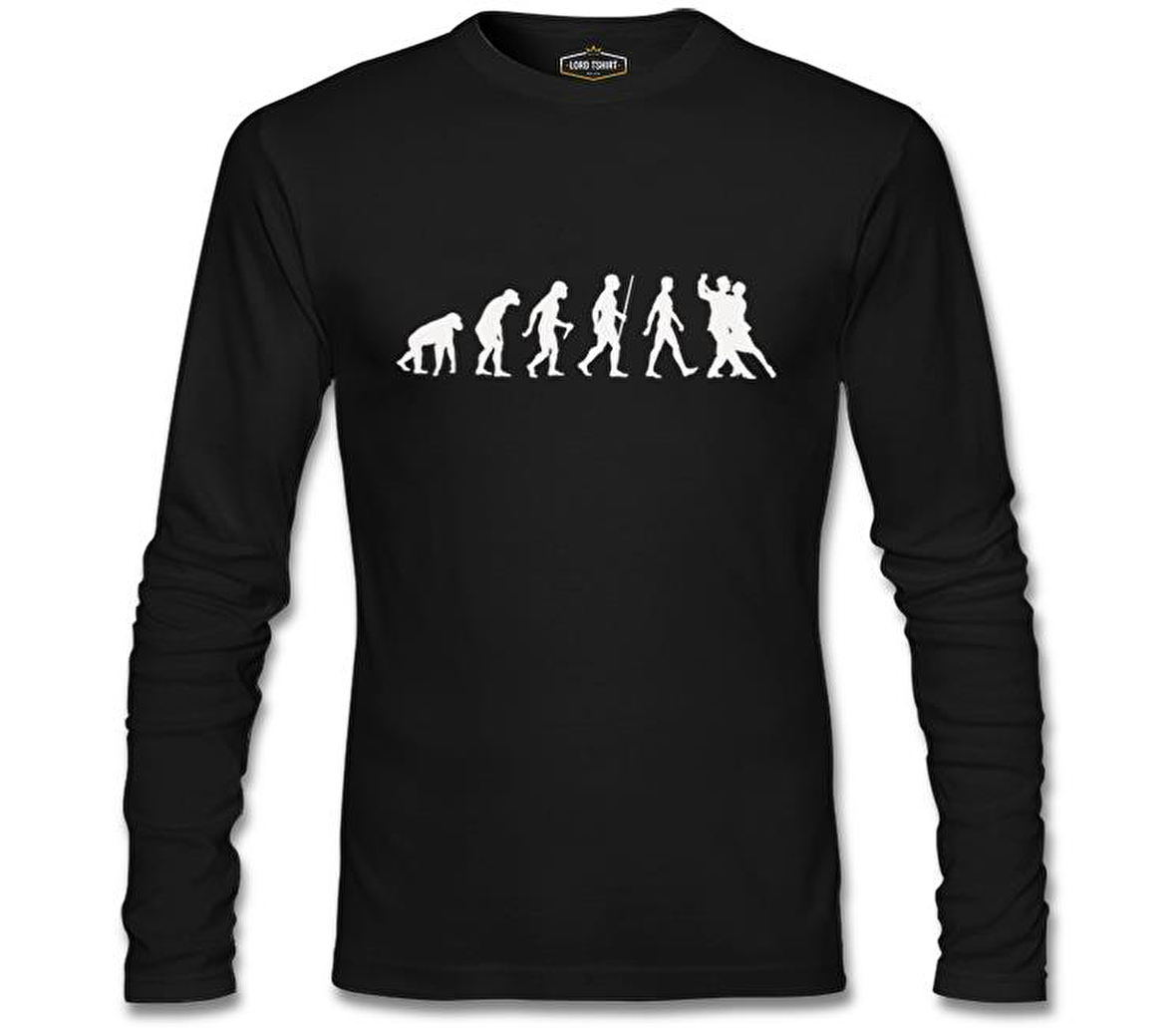 Evolution of Dance - Tango Siyah Erkek Sweatshirt