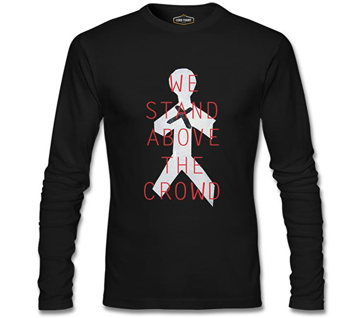 Three Days Grace - Stand Above Siyah Erkek Sweatshirt