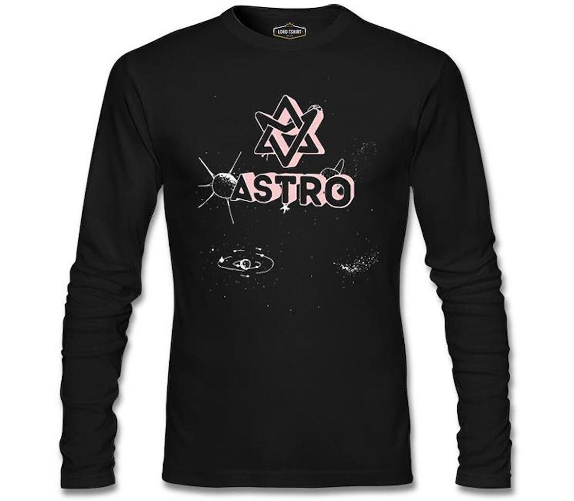 Astro - Universe Siyah Erkek Sweatshirt