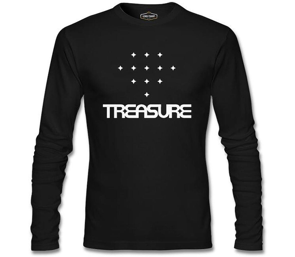 Treasure - Logo Siyah Erkek Sweatshirt