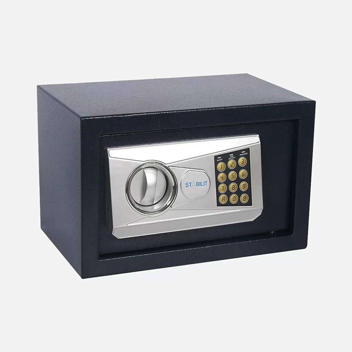 Stabilit Şifreli Siyah 31x20x20 cm Elektronik Para Kasası Siyah