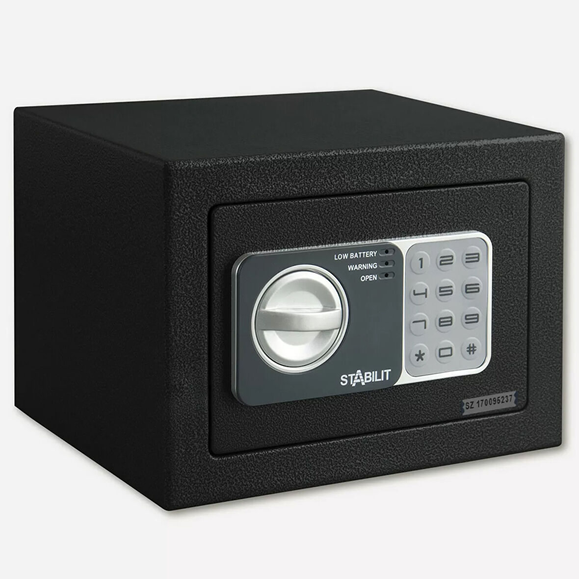 Stabilit Şifreli Para Kasası Siyah Küçük Boy