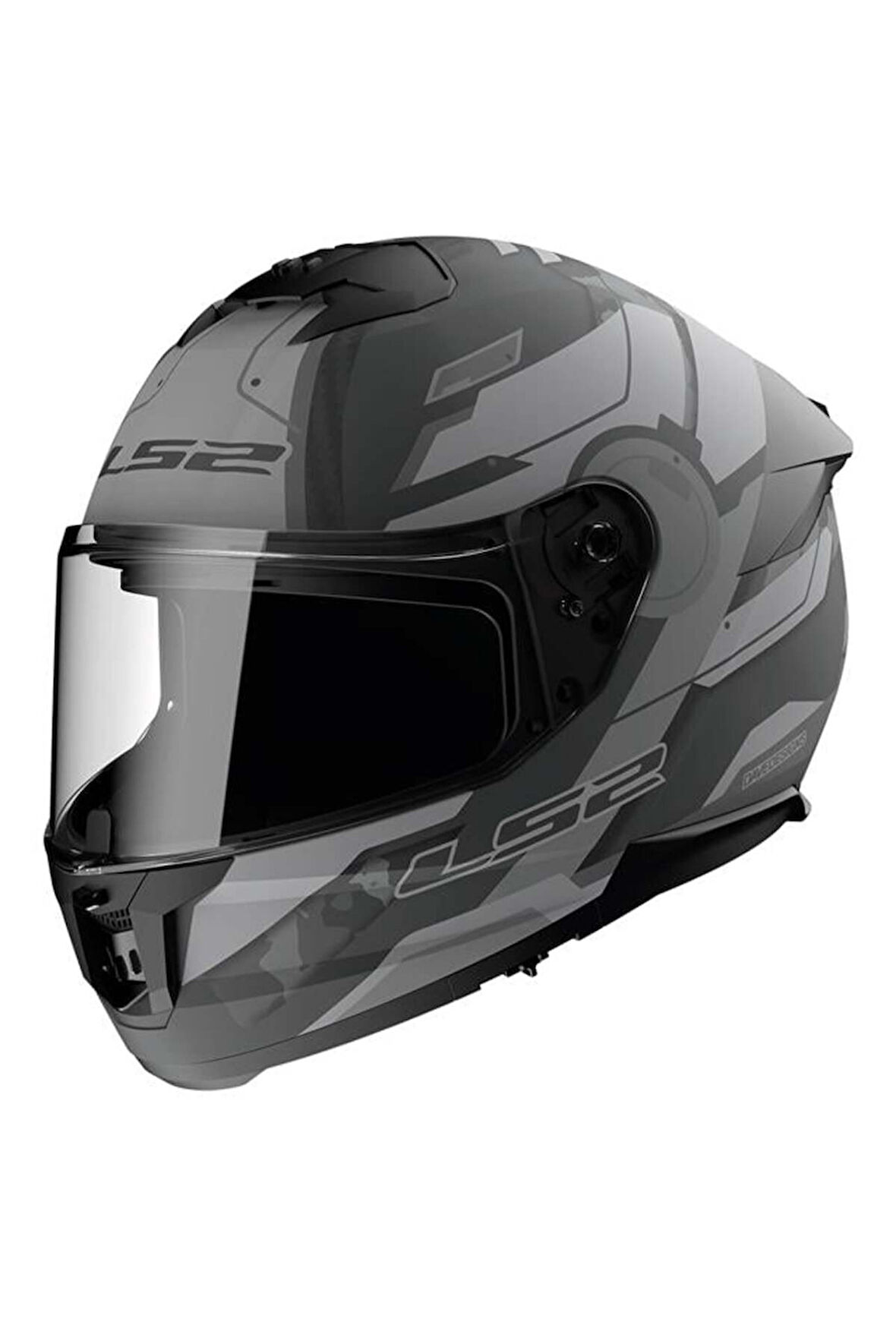 LS2 STREAM 2 SHADOW KAPALI KASK MAT TITANIUM-GRI