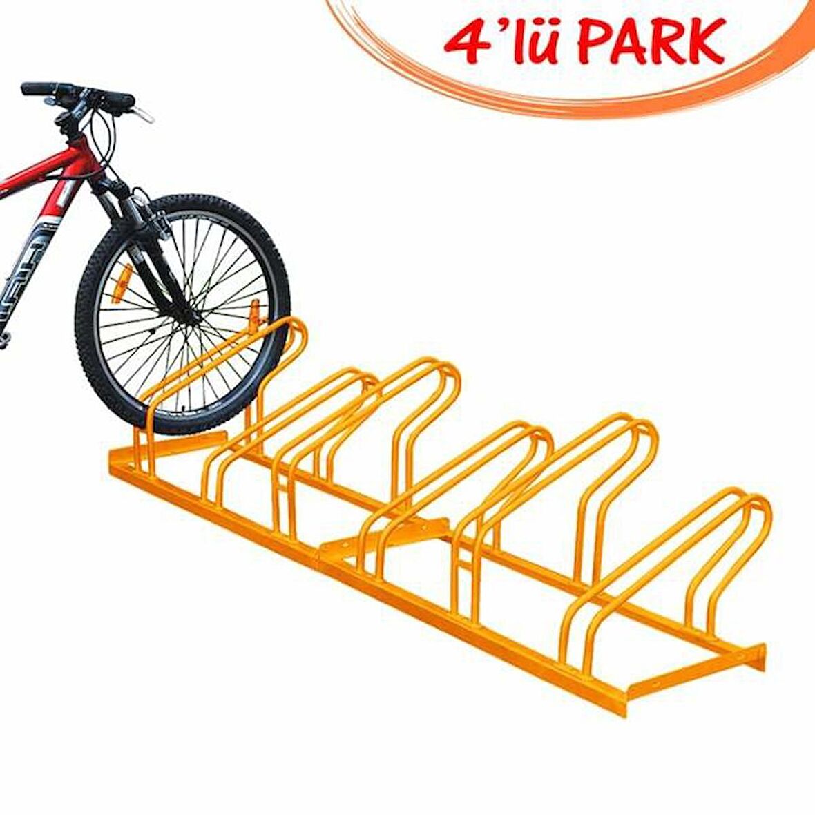 Bisiklet Park Yeri 4’lü 40x140 Turuncu