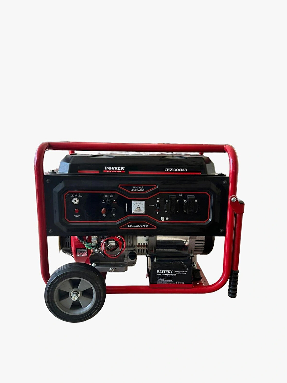 POWER LT6500 EN 5,5 Kw - 6,75 Kva BENZİNLİ JENERATÖR İpli Marşlı