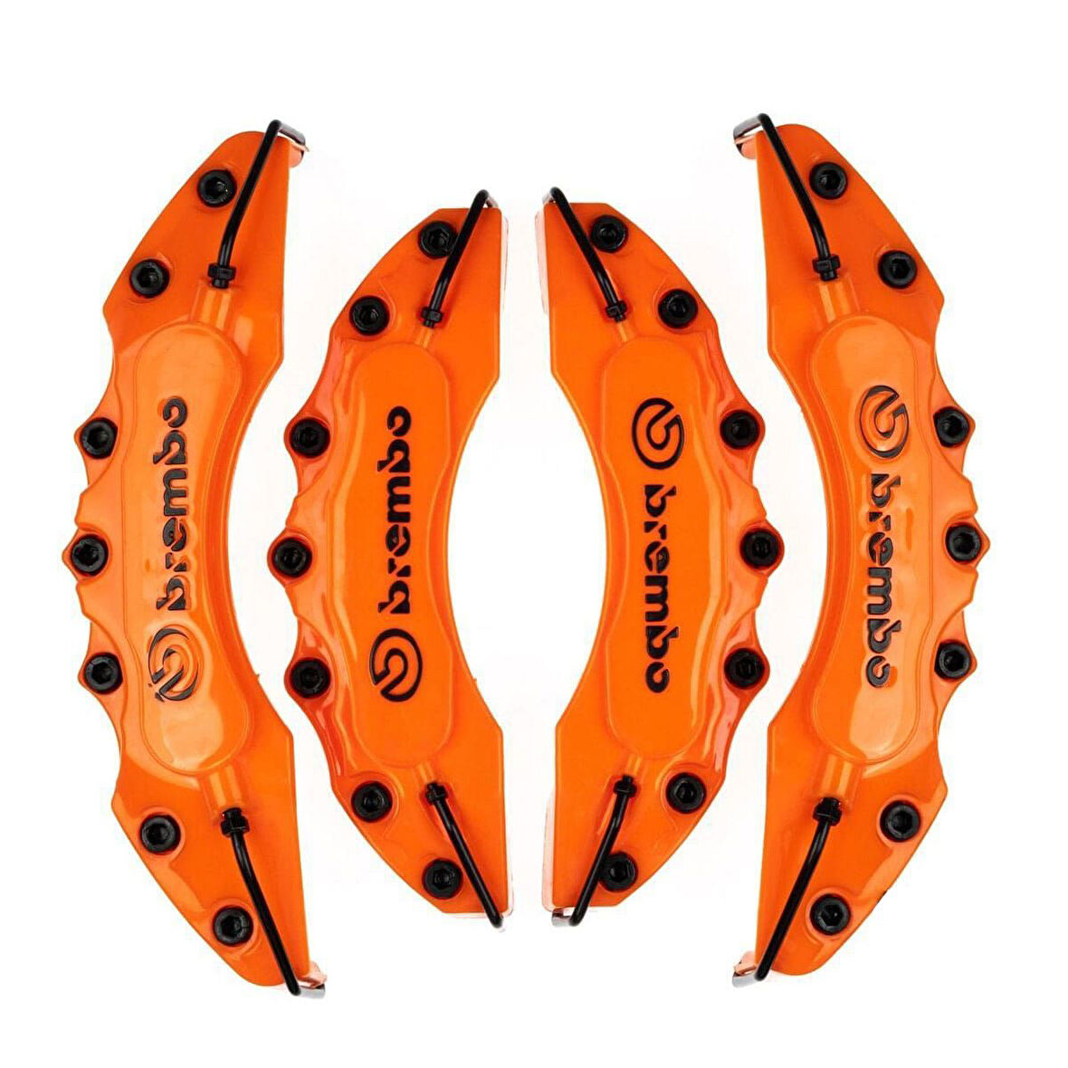 Üniversal Brembo Turuncu Kaliper Kapağı 4 Parça Ön Arka Set
