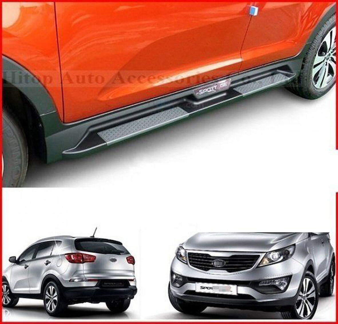 Kia Sportage Uyumlu Yan Basamak 2010-2014 Side Step Oem Steyle Black