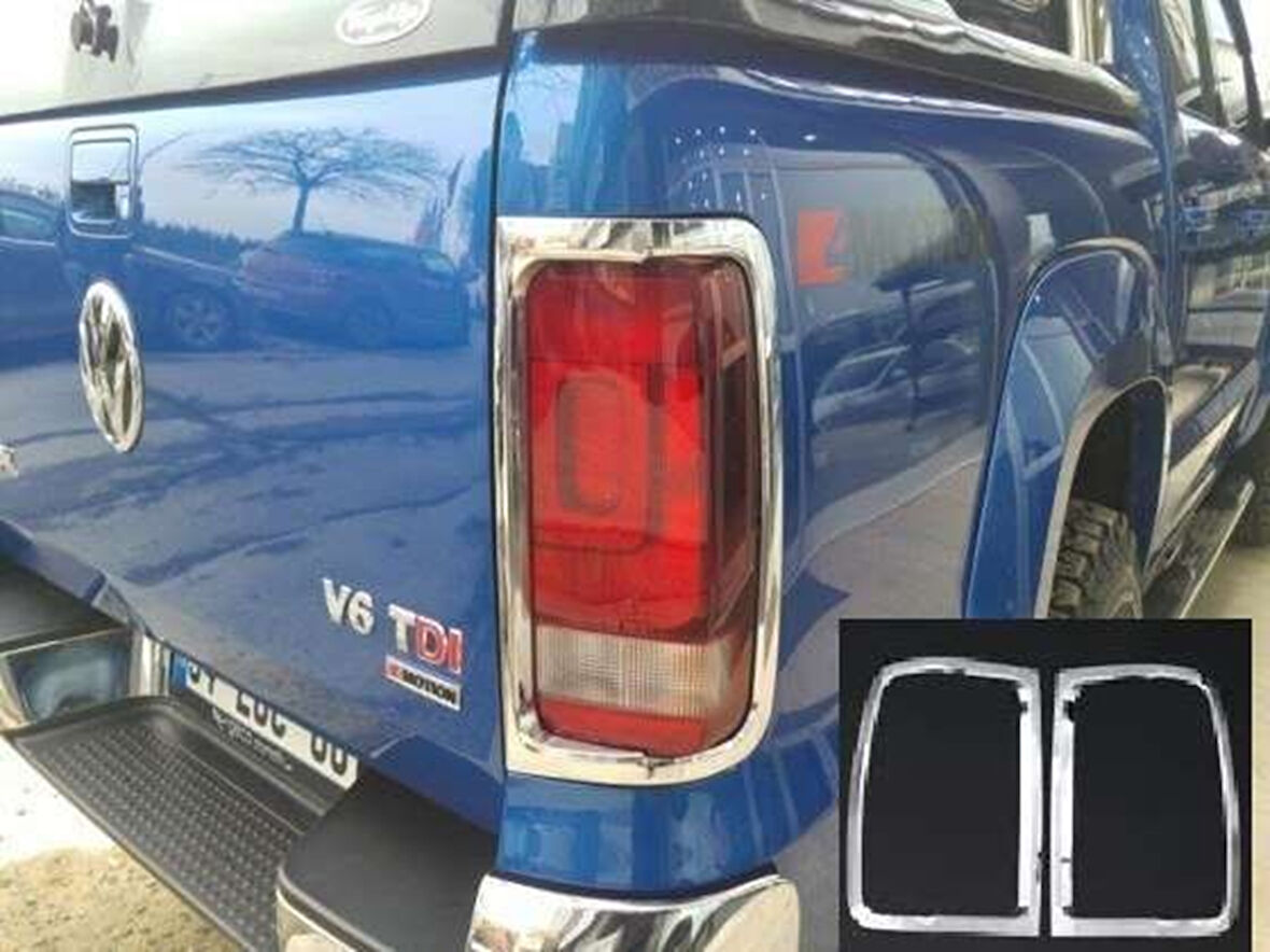 Volkswagen Amarok Uyumlu 2010 Sonrası Arka Stop Kaplama ABS (Plastik) Krom