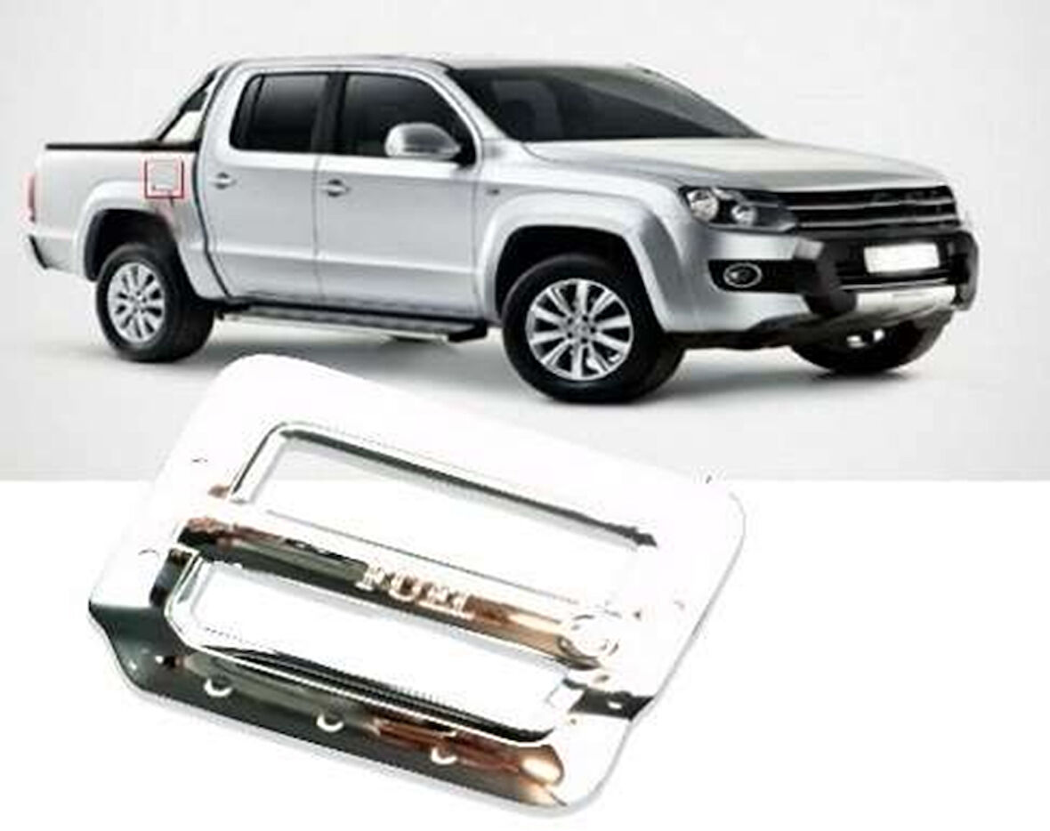 Volkswagen Amarok Uyumlu 2010 Sonrası Depo Kapağı Kaplama Krom