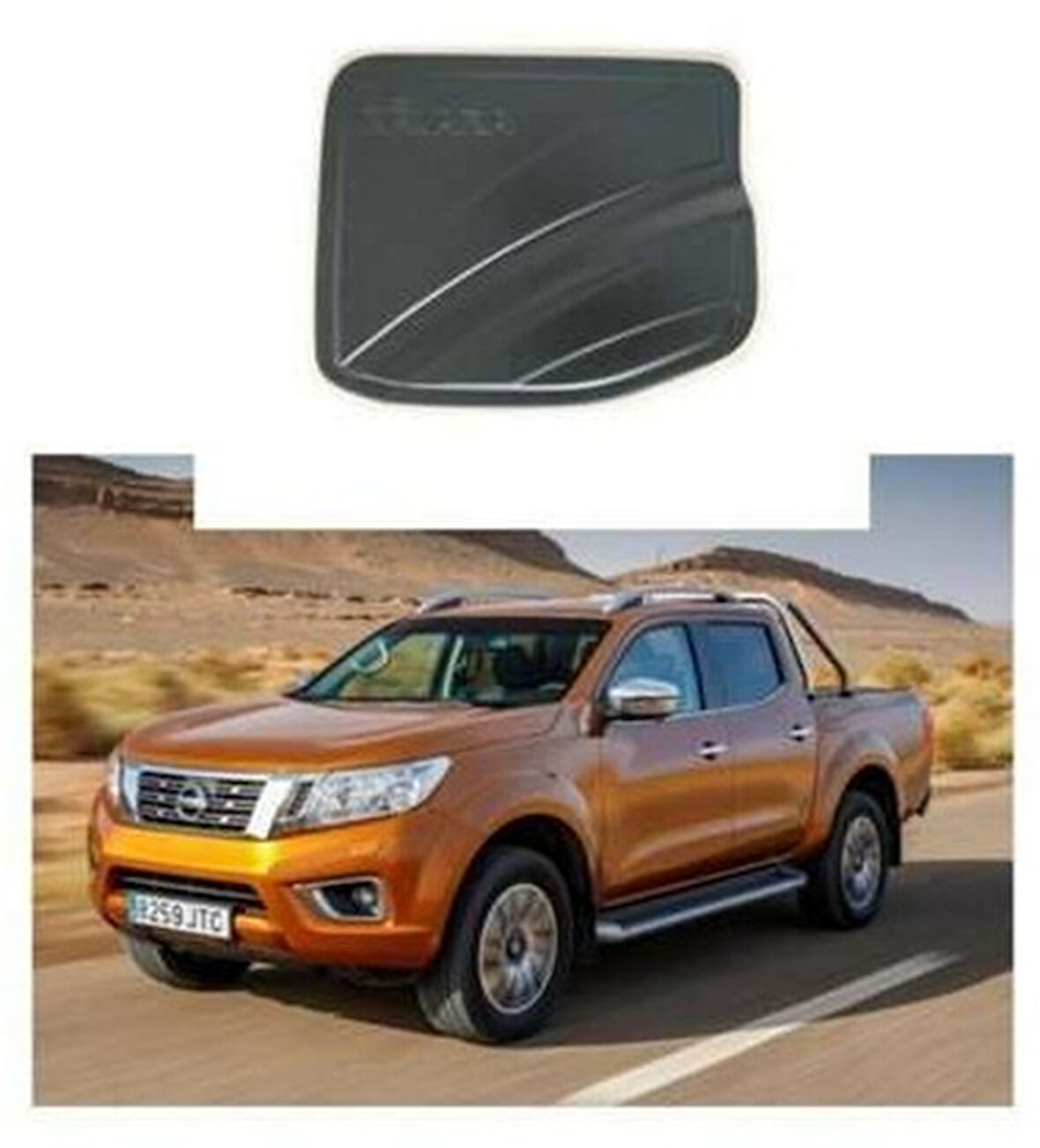 Nissan Navara Uyumlu 2016 Sonrası Depo Kapağı Kaplama Siyah