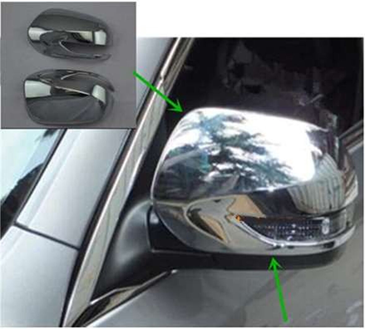 Subaru Forester Uyumlu 2009 2012 Ayna Kapağı ABS (Plastik) Krom