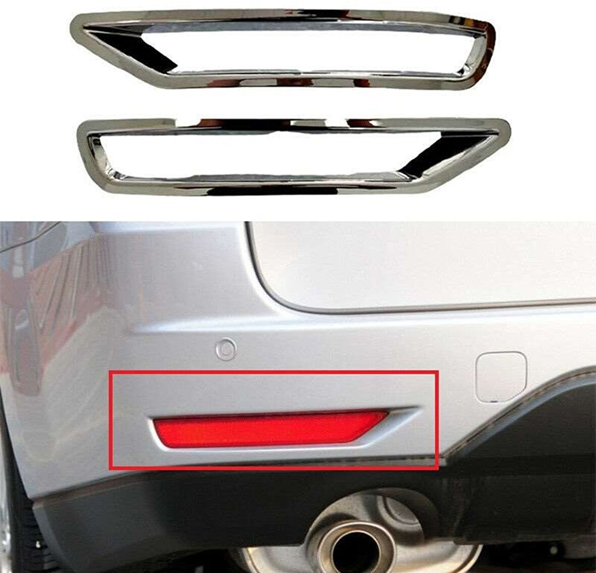 Subaru Forester Uyumlu 2009 2012 Arka Reflektör Çerçevesi Krom