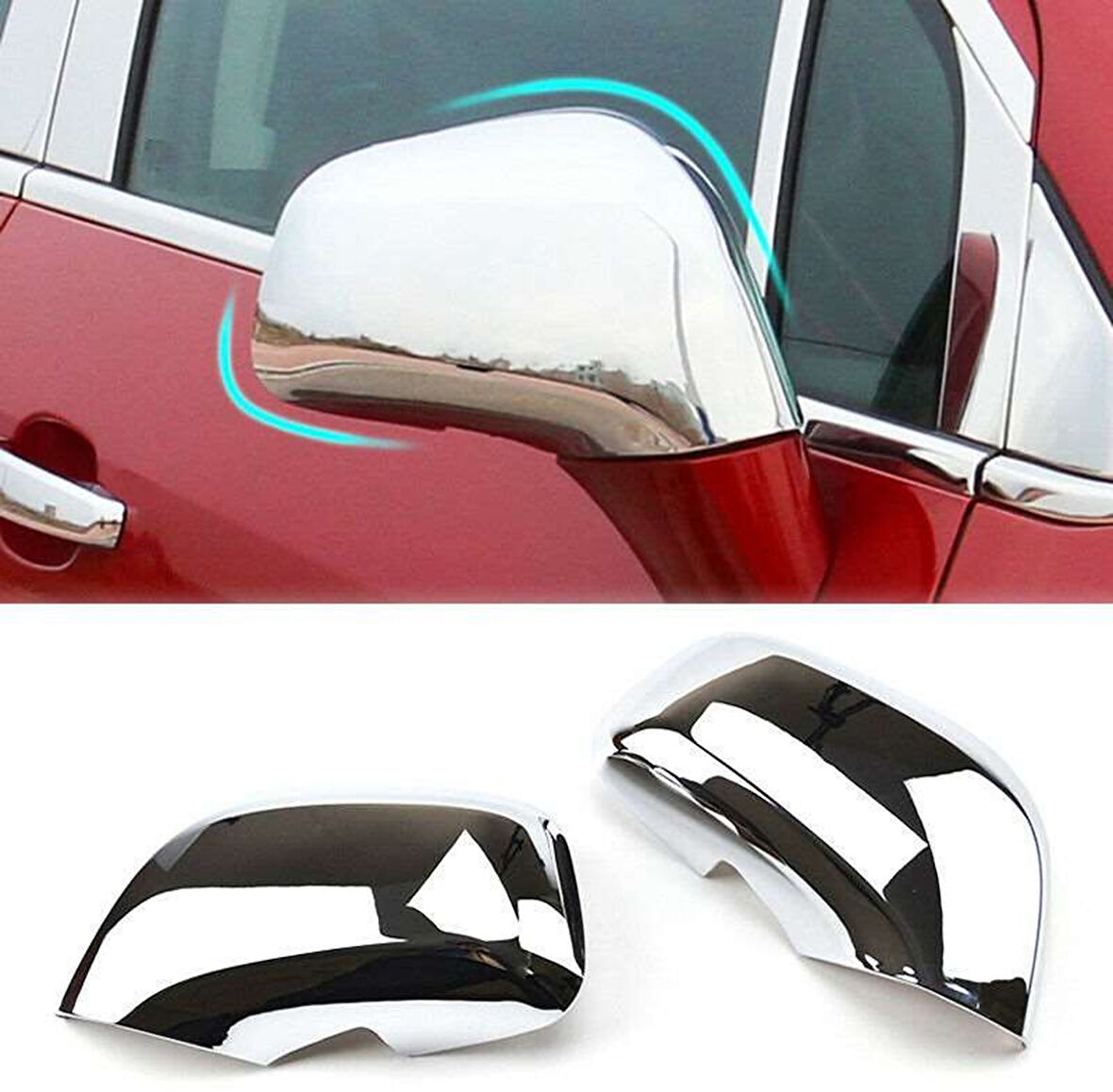 Opel Mokka Uyumlu 2012 2020 Ayna Kapağı ABS (Plastik) Krom 